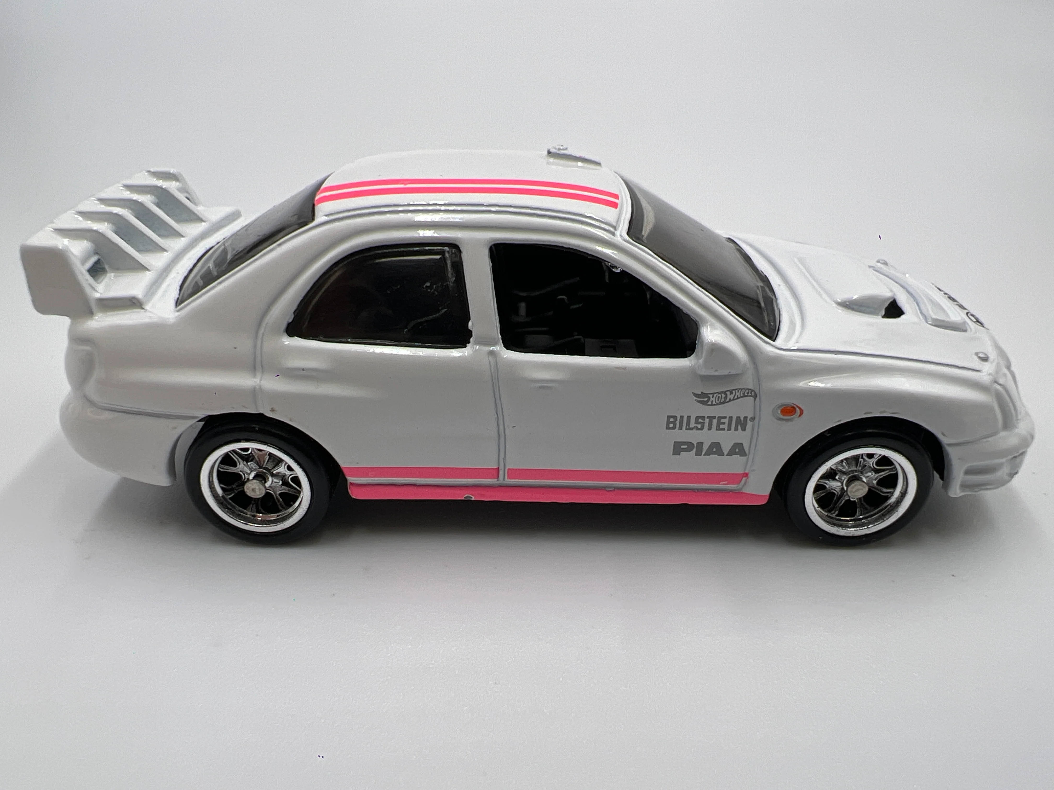 Hot Wheels Subaru Impreza White Loose CUSTOM - Image 4