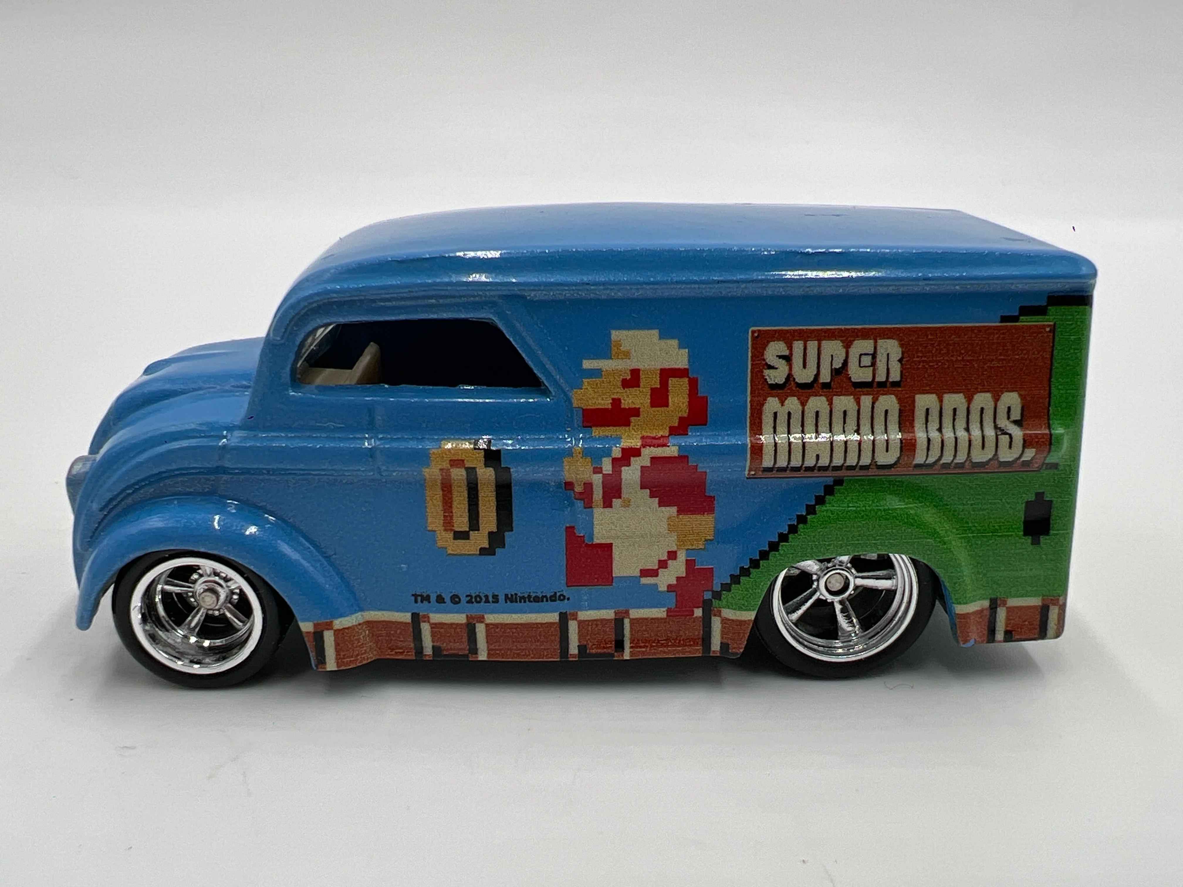 Hot Wheels 1/64 Premium Super Mario Bros Dairy Delivery Blue Loose - Image 4