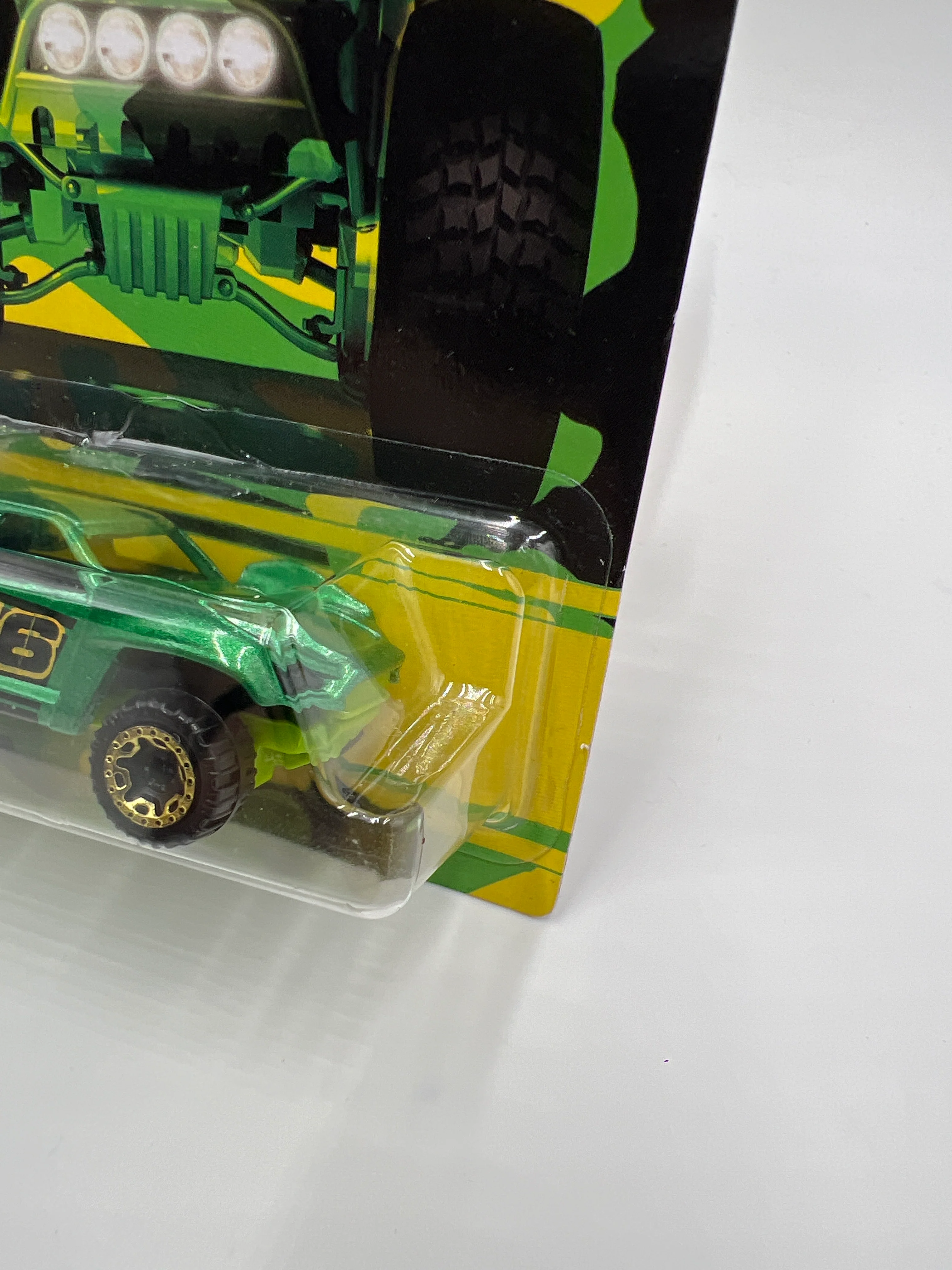 Hot Wheels Walmart Camouflage Series #7 Baja Truck Green 161E - Image 3
