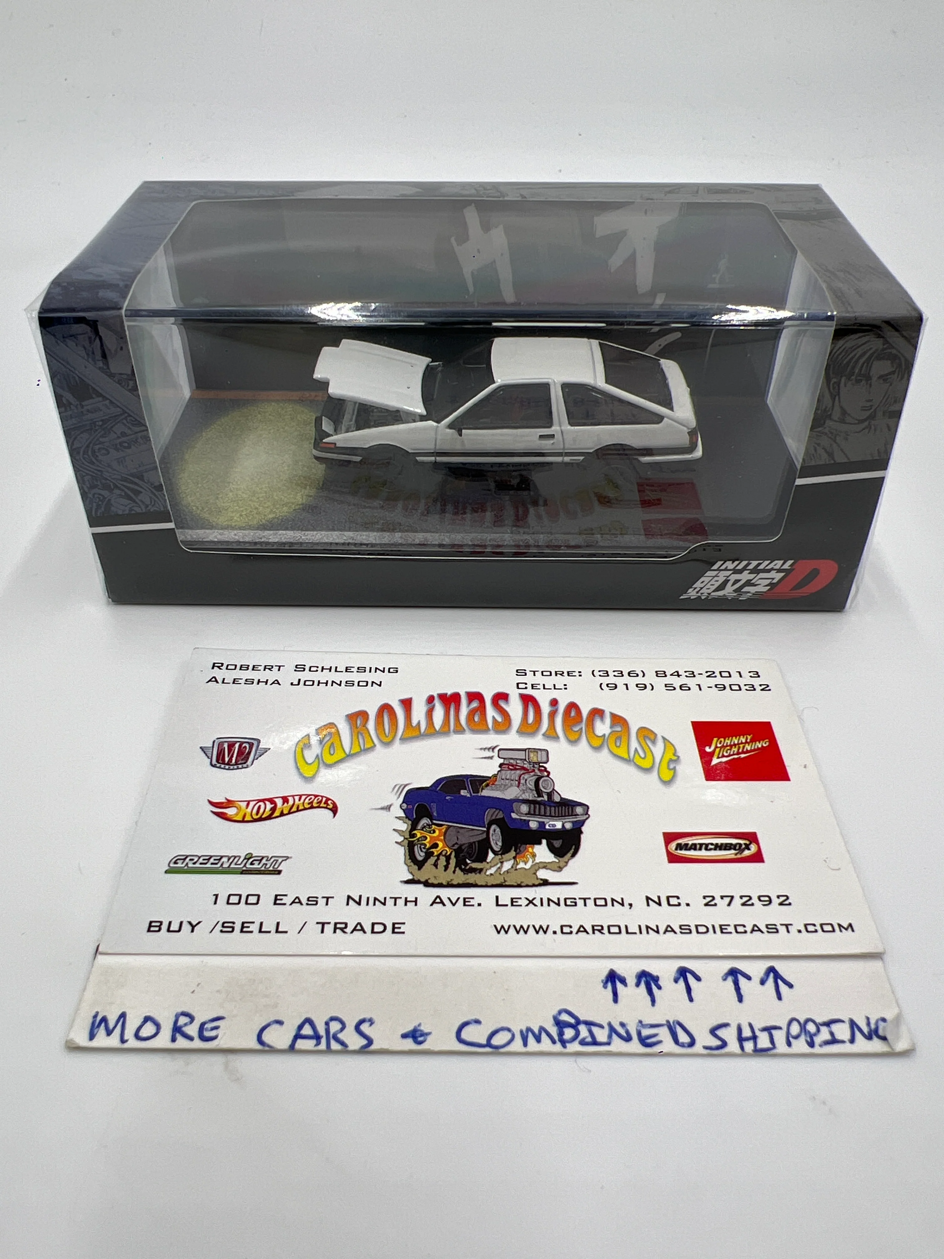 Hobby Japan 1/64 Initial D Toyota Sprinter Trueno AE86 White Sealed