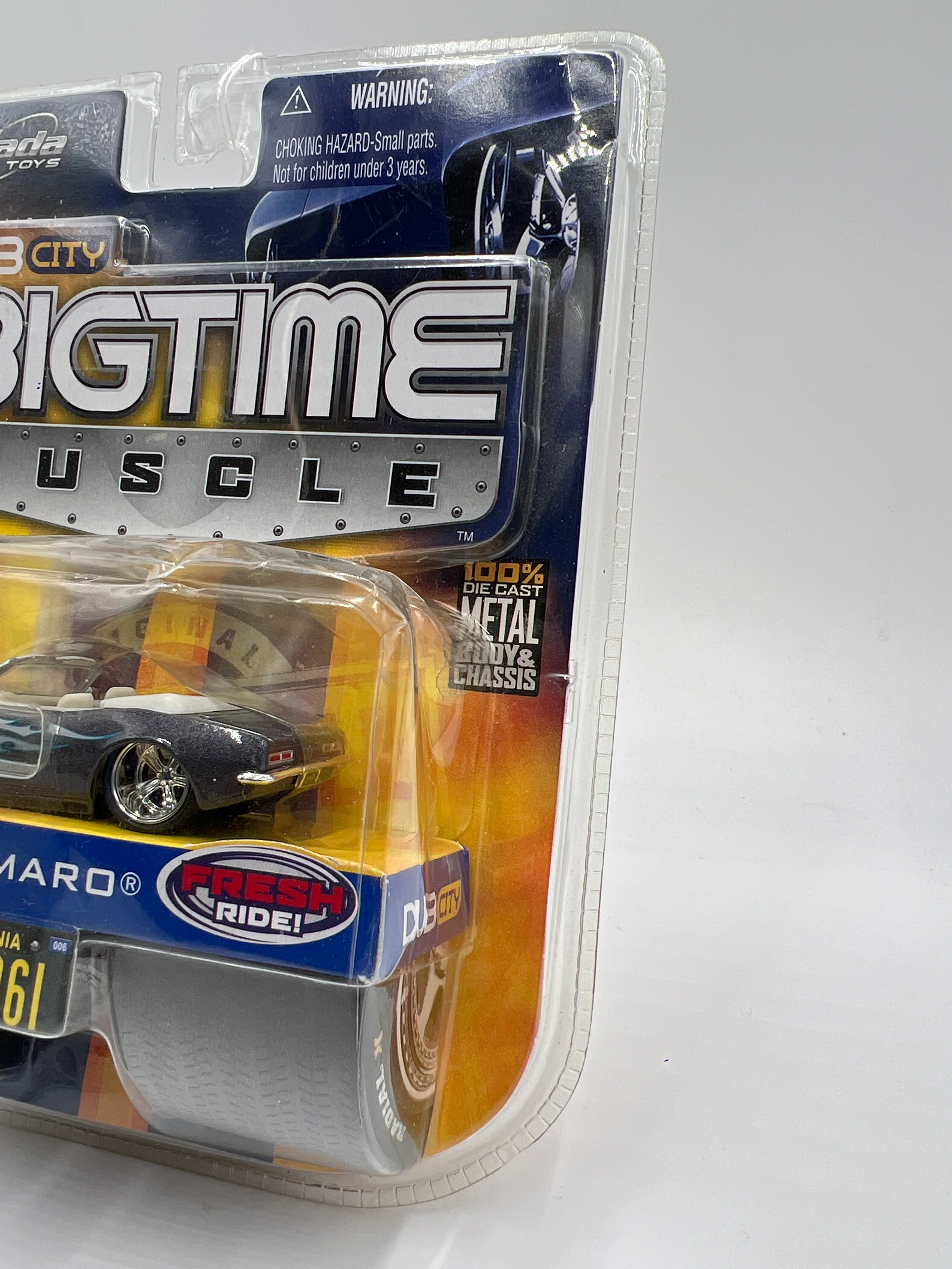 Jada Dub City Big Time Muscle Wave 6 #61 67 Chevy Camaro Convertible Gray 184D - Image 4
