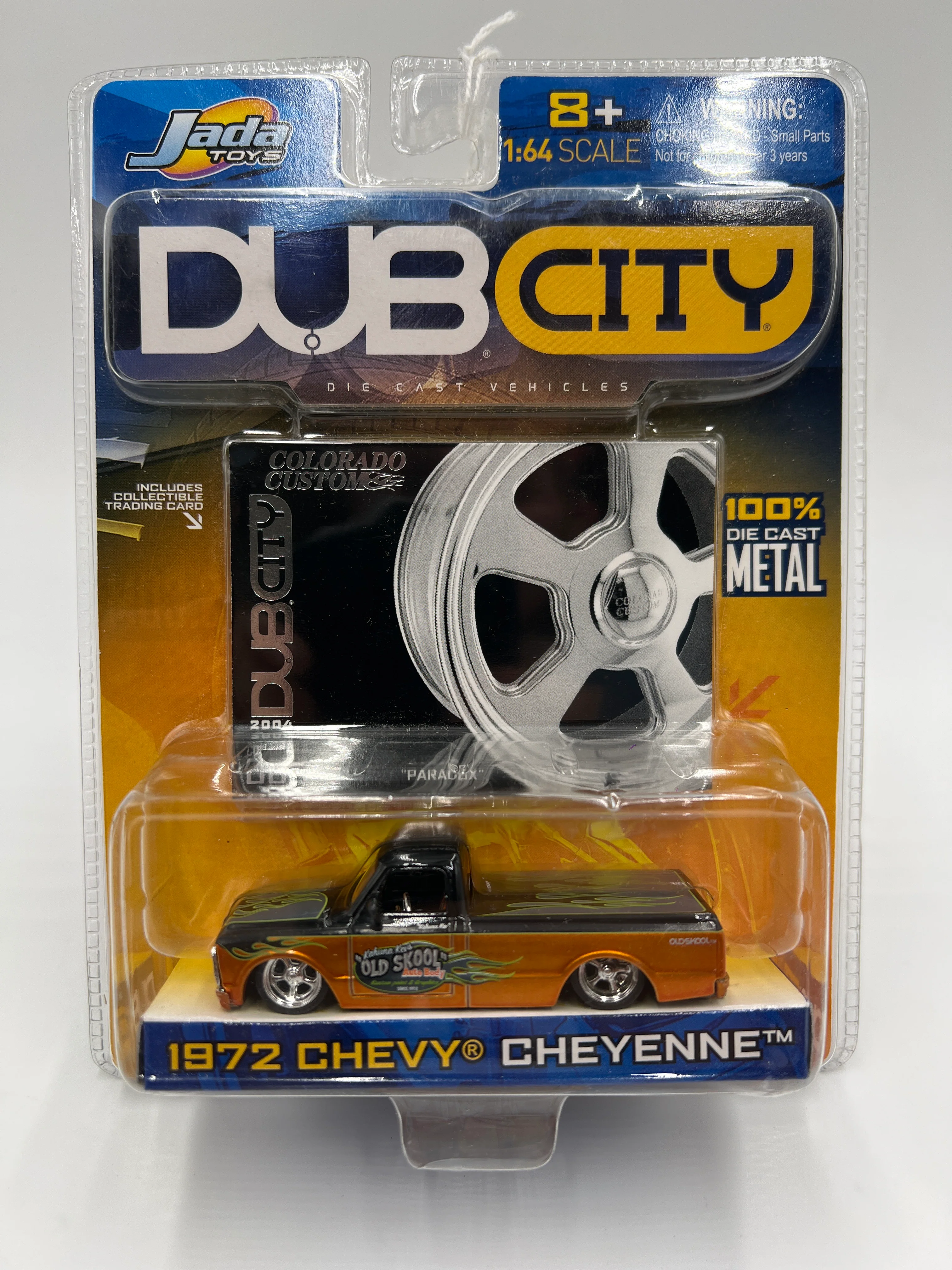 Jada Dub City #63 Paradox 1972 Chevy Cheyenne Orange/Black - Image 2
