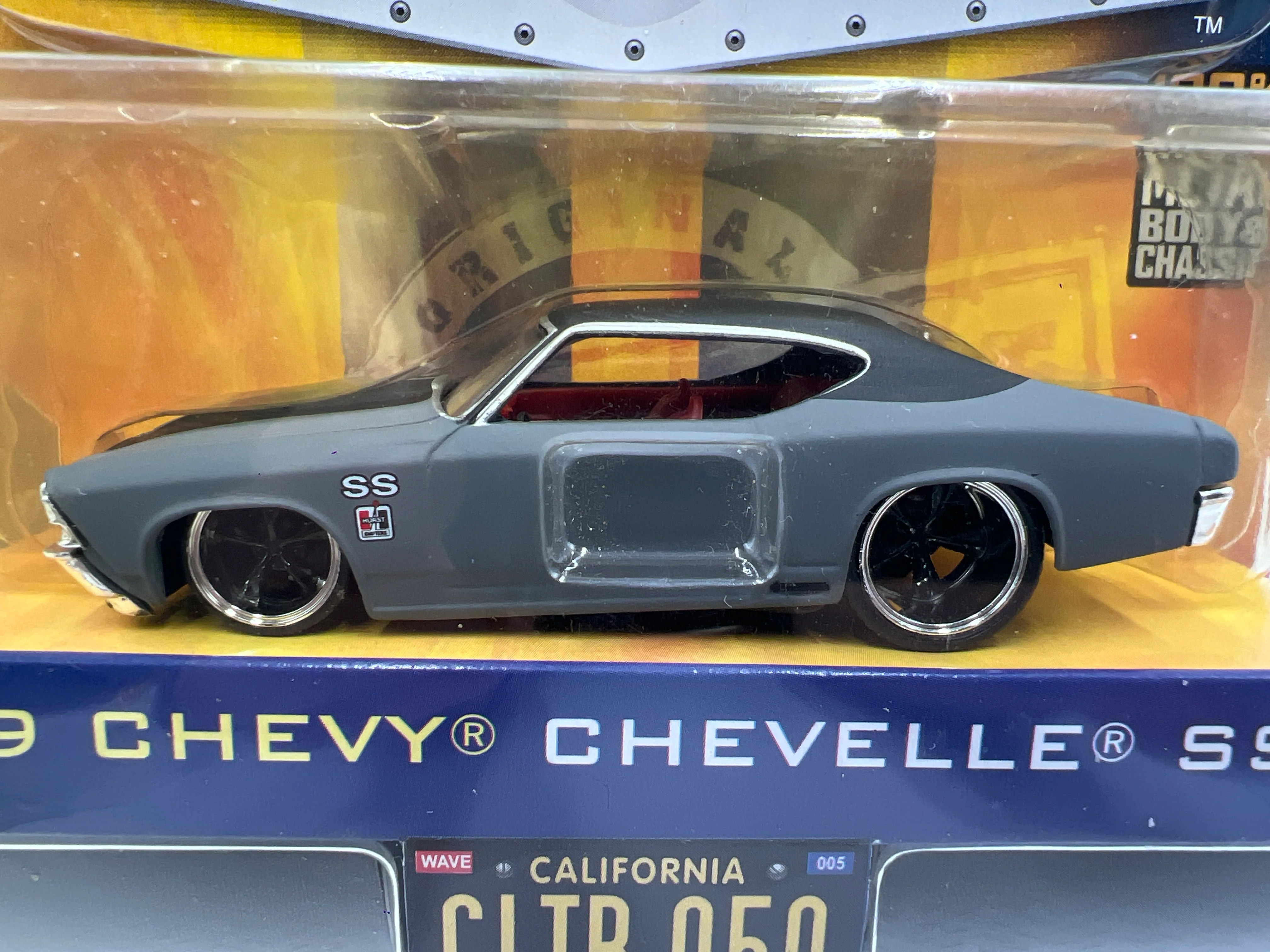 Jada Dub City Big Time Muscle Wave 5 #50 69 Chevy Chevelle SS Gray/Black 185G - Image 3