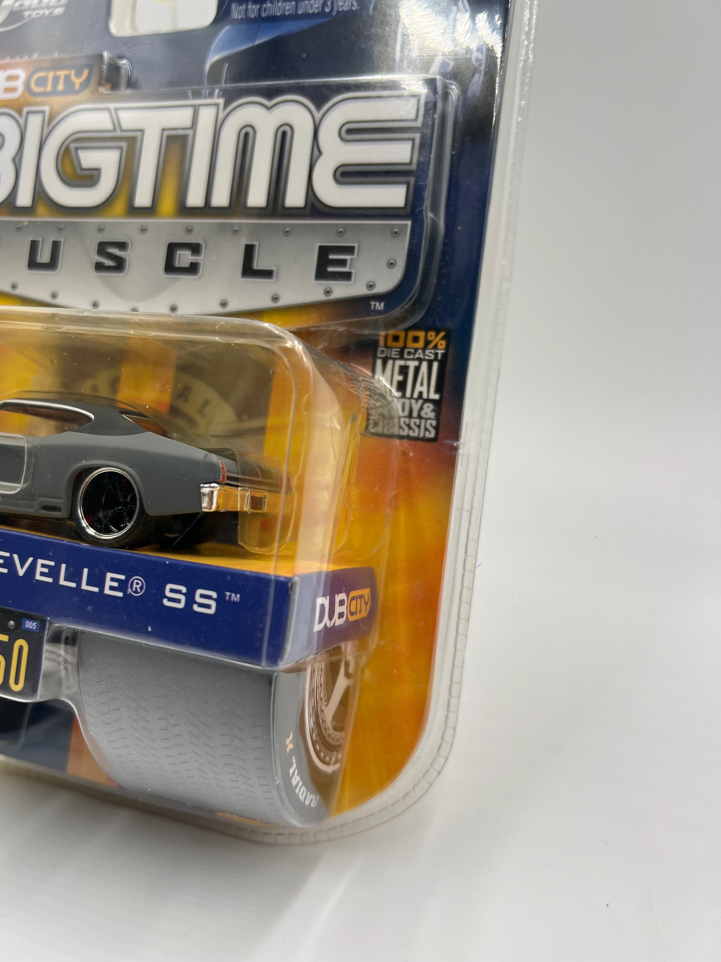 Jada Dub City Big Time Muscle Wave 5 #50 69 Chevy Chevelle SS Gray/Black 185G - Image 4