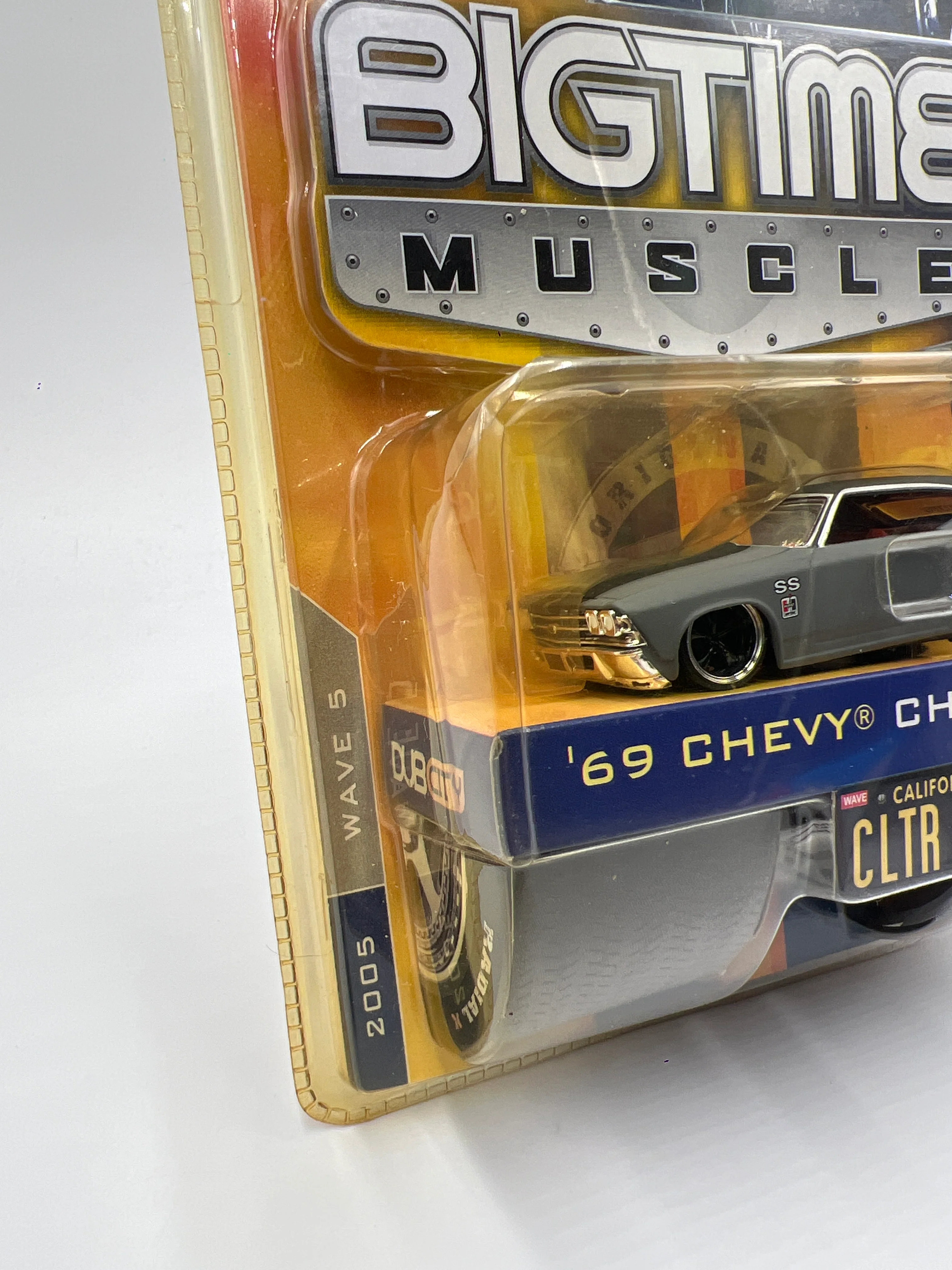Jada Dub City Big Time Muscle Wave 5 #50 69 Chevy Chevelle SS Gray/Black 185G - Image 5