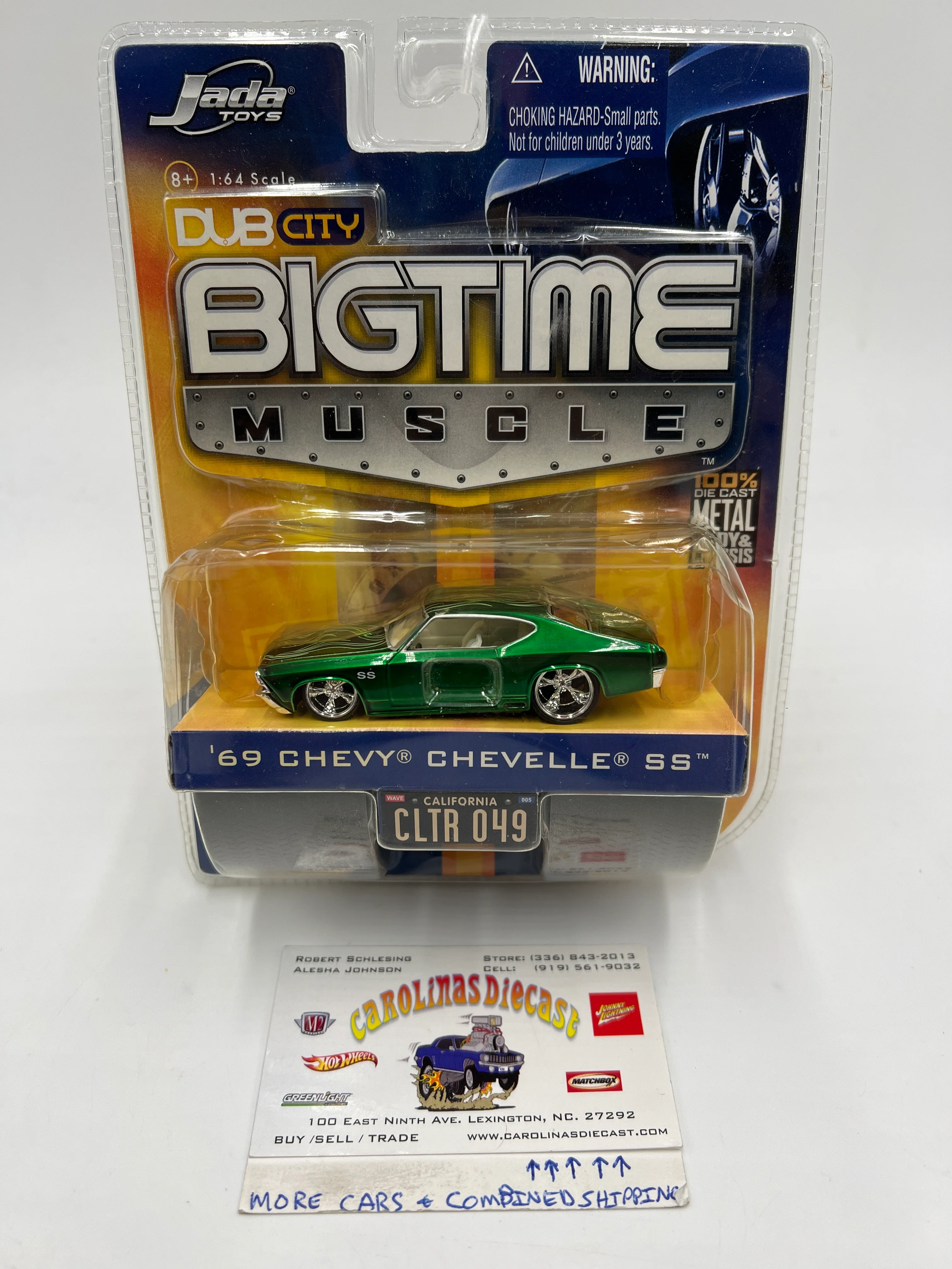 Jada Dub City Big Time Muscle Wave 5 #49 69 Chevy Chevelle SS Green Dented Blister 185G