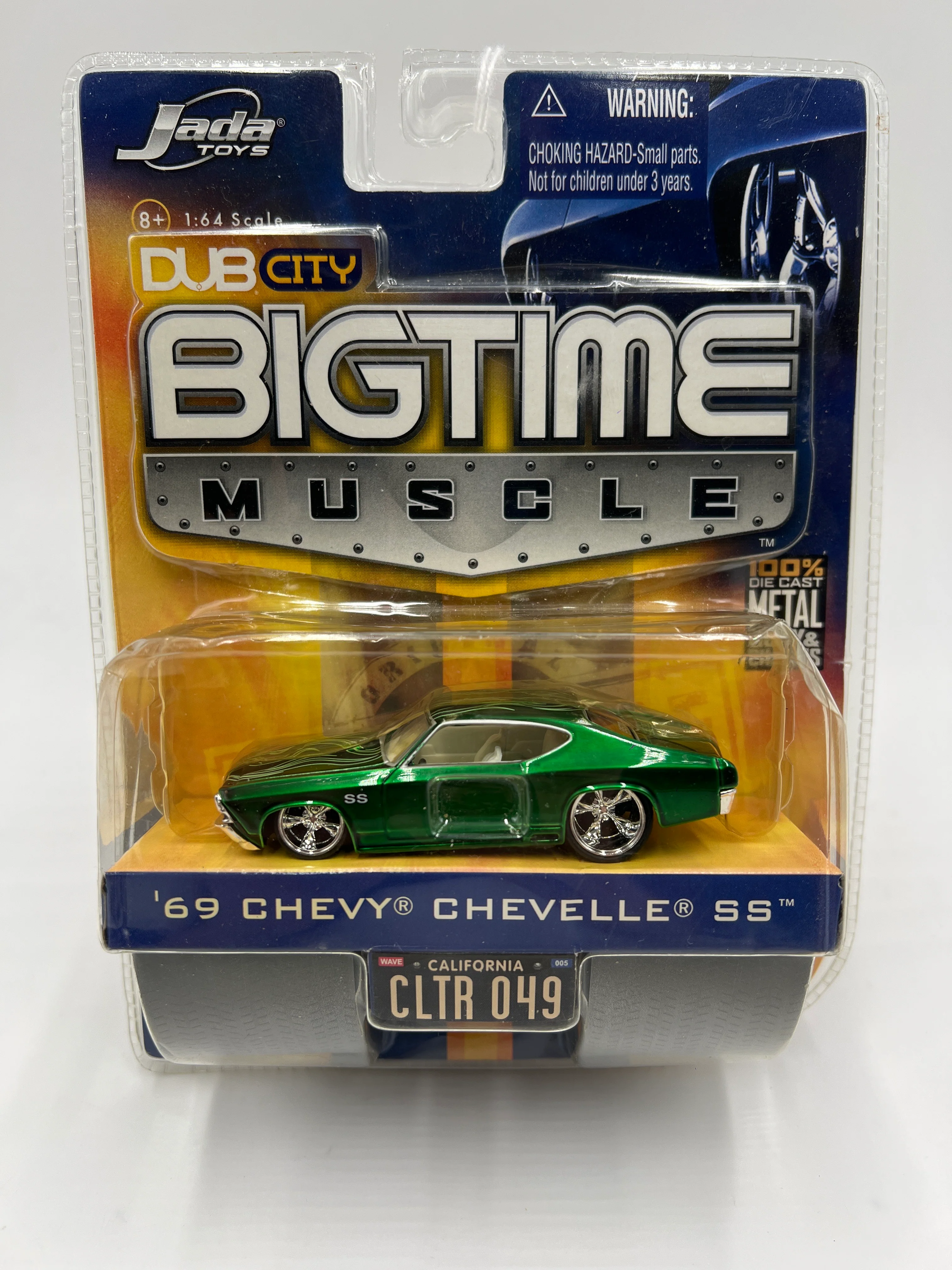 Jada Dub City Big Time Muscle Wave 5 #49 69 Chevy Chevelle SS Green Dented Blister 185G - Image 2