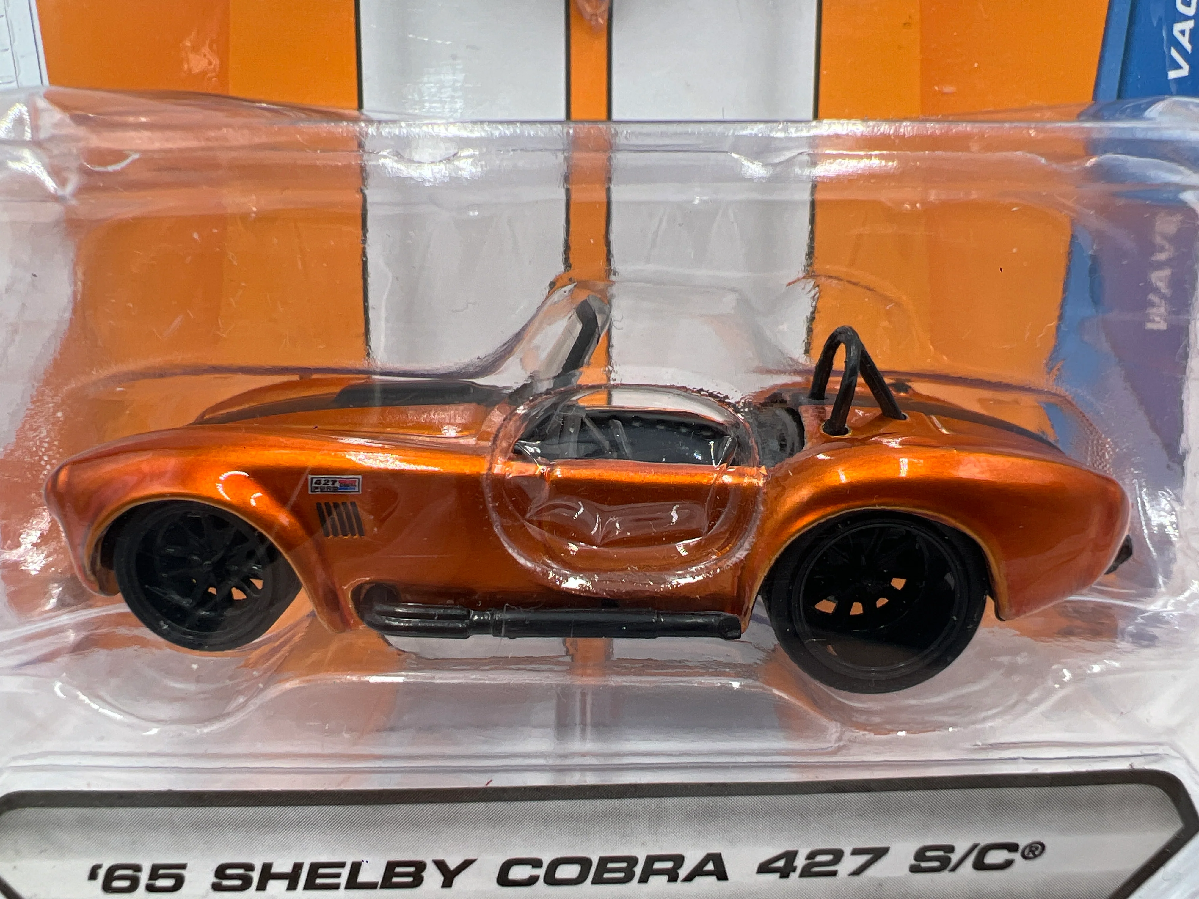 Jada Big Time Muscle Wave 18 65 Shelby Cobra 427 S/C Orange/Black 184G - Image 3