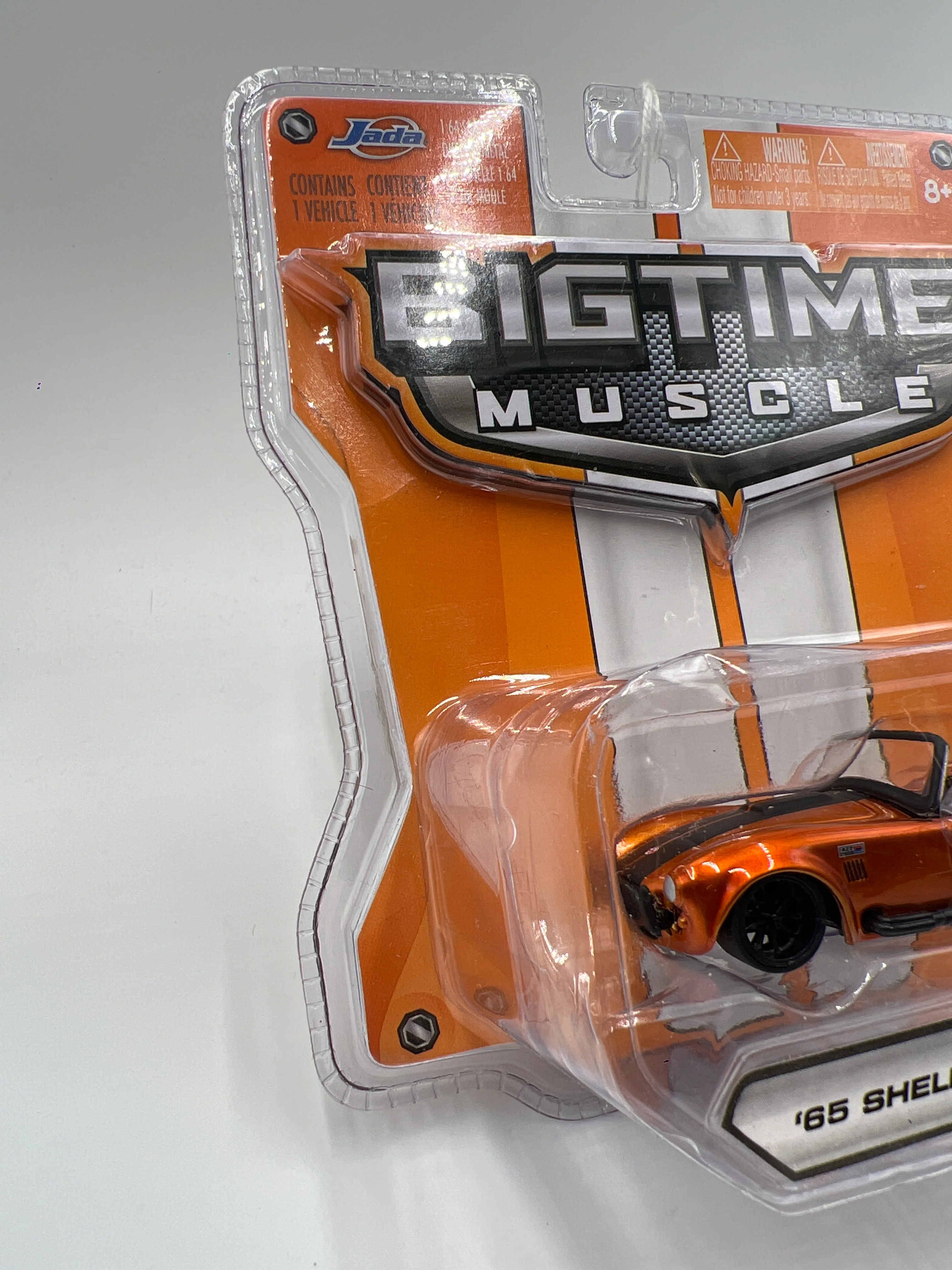Jada Big Time Muscle Wave 18 65 Shelby Cobra 427 S/C Orange/Black 184G - Image 5