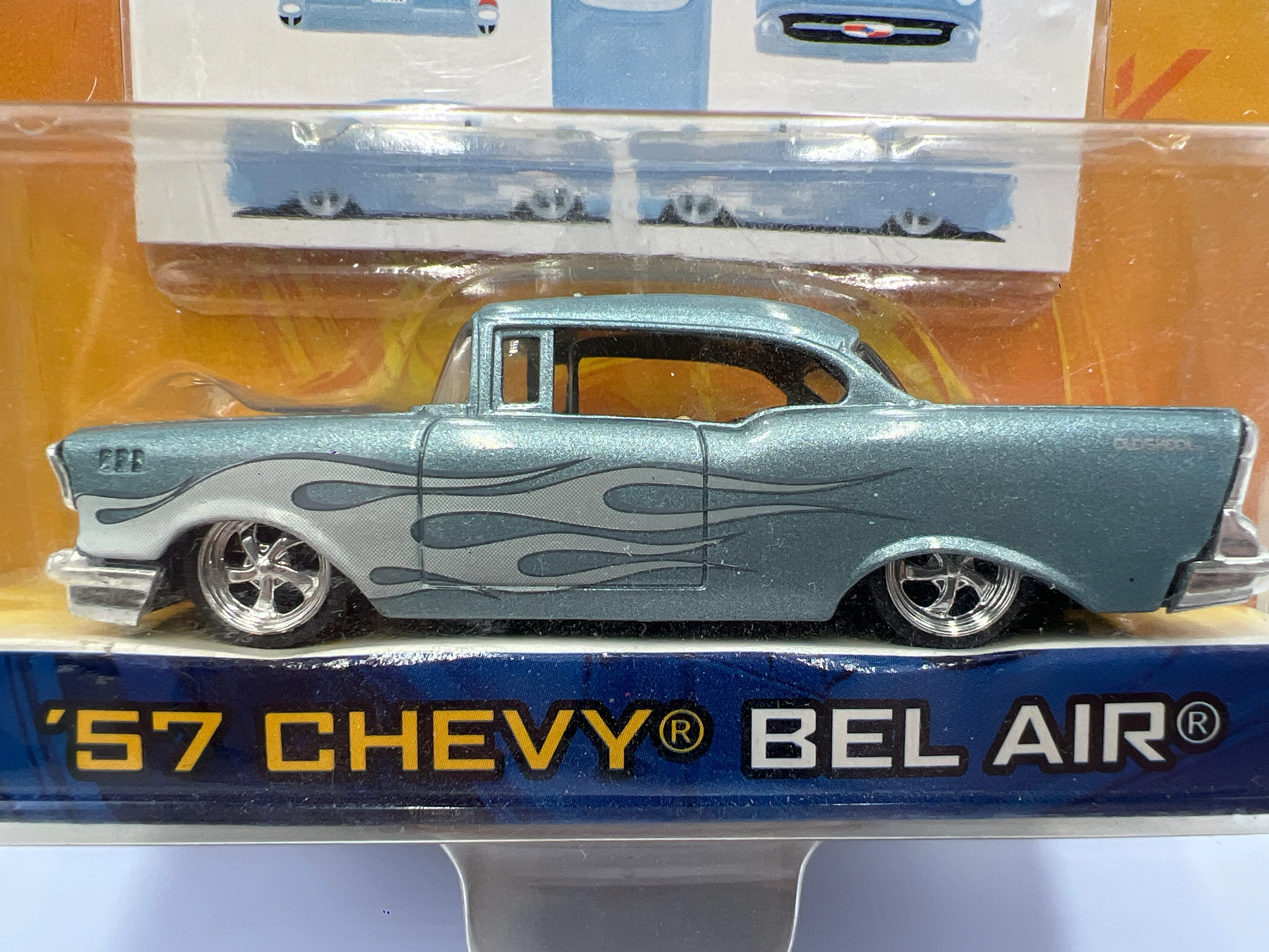 Jada Dub City #86 57 Chevy Bel Air Light Blue 184E - Image 3