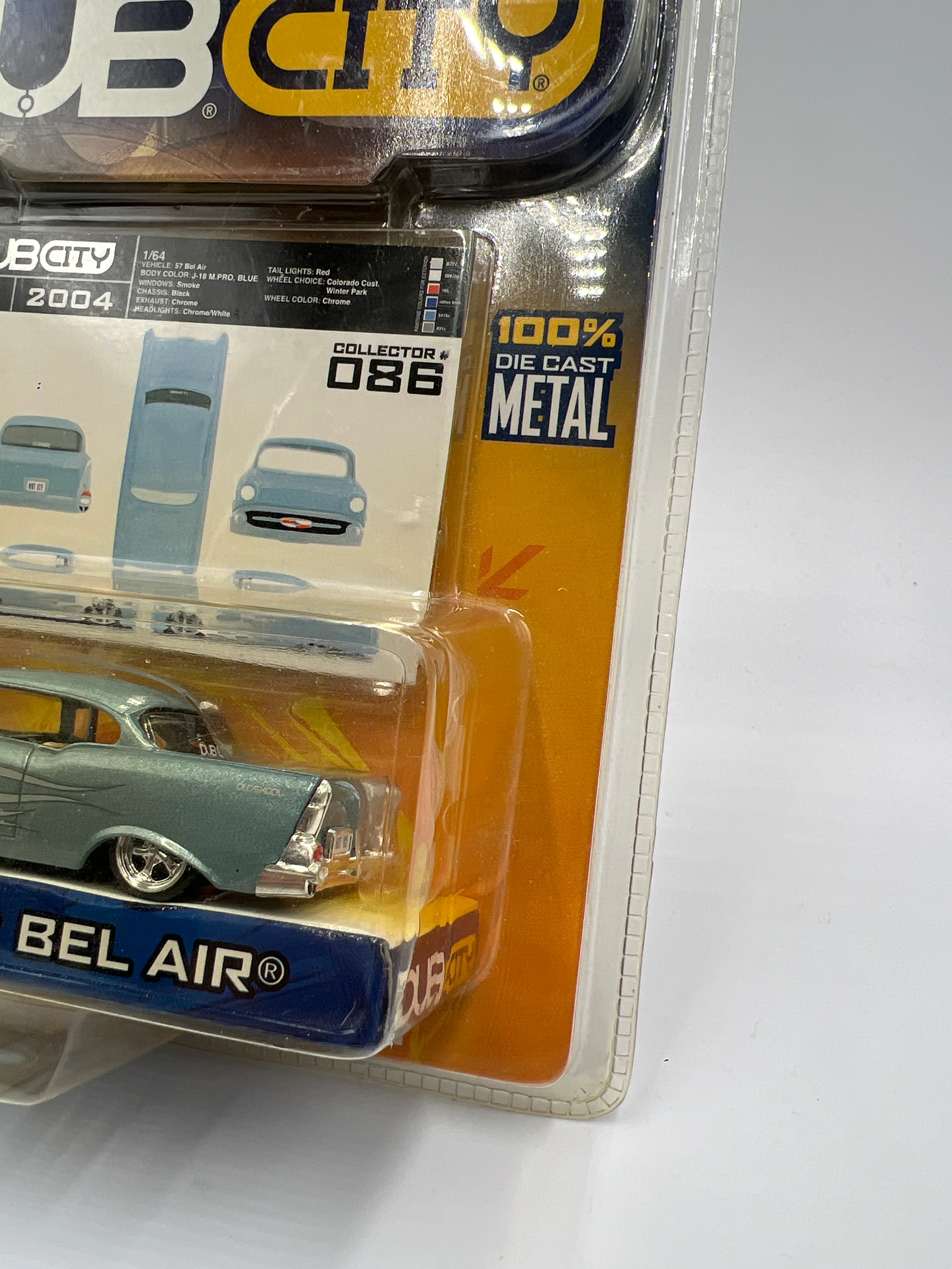 Jada Dub City #86 57 Chevy Bel Air Light Blue 184E - Image 4