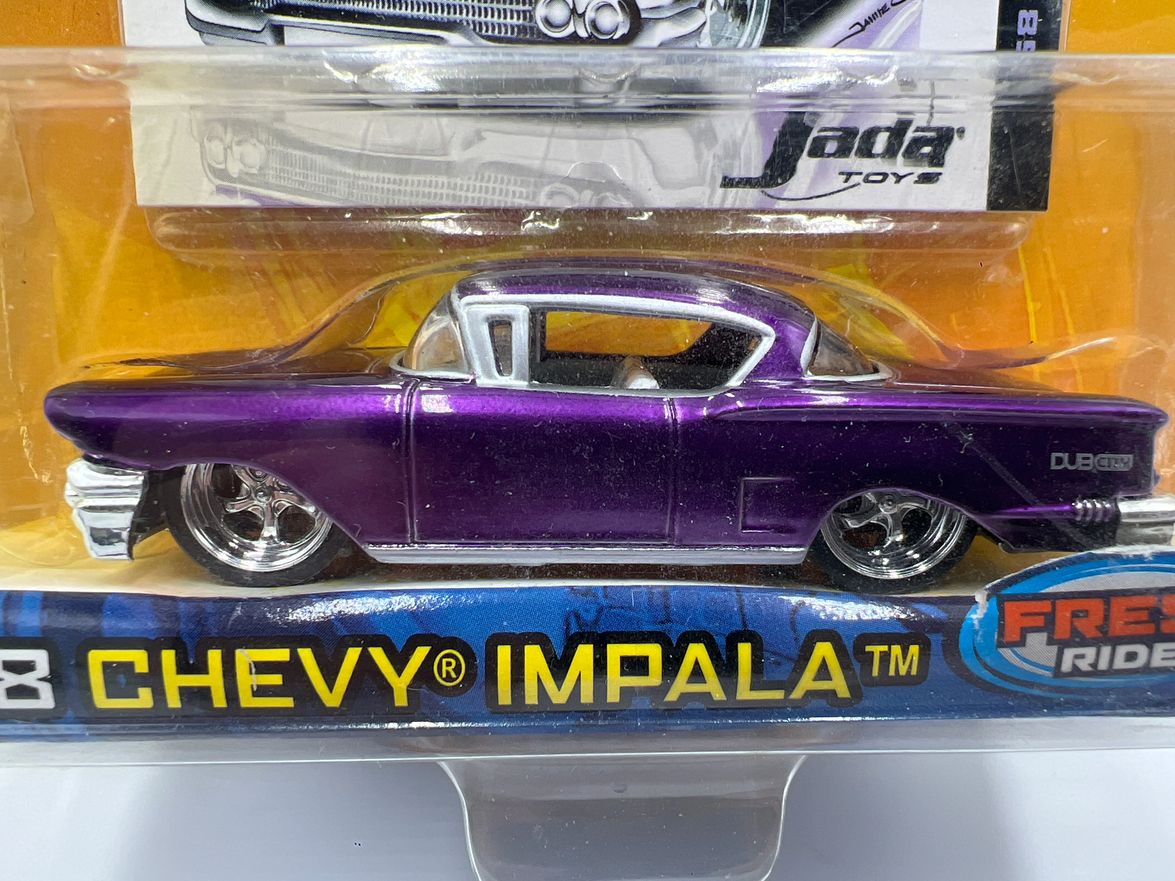 Jada Dub City Old Skool #115 58 Chevy Impala Purple 184E - Image 3