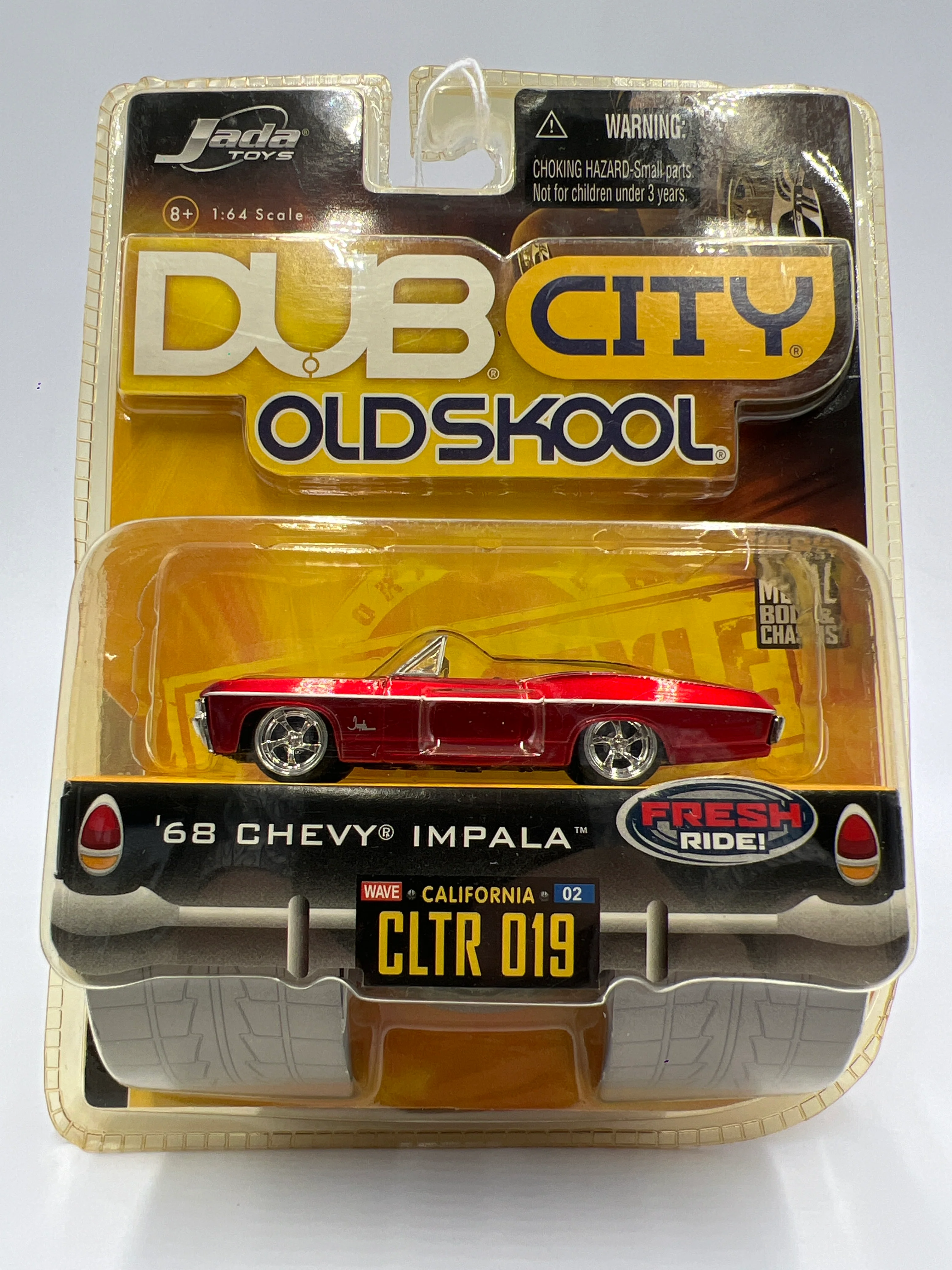 2006 Jada Dub City Old Skool Wave 2 #19 68 Chevy Impala Red SR - Image 2