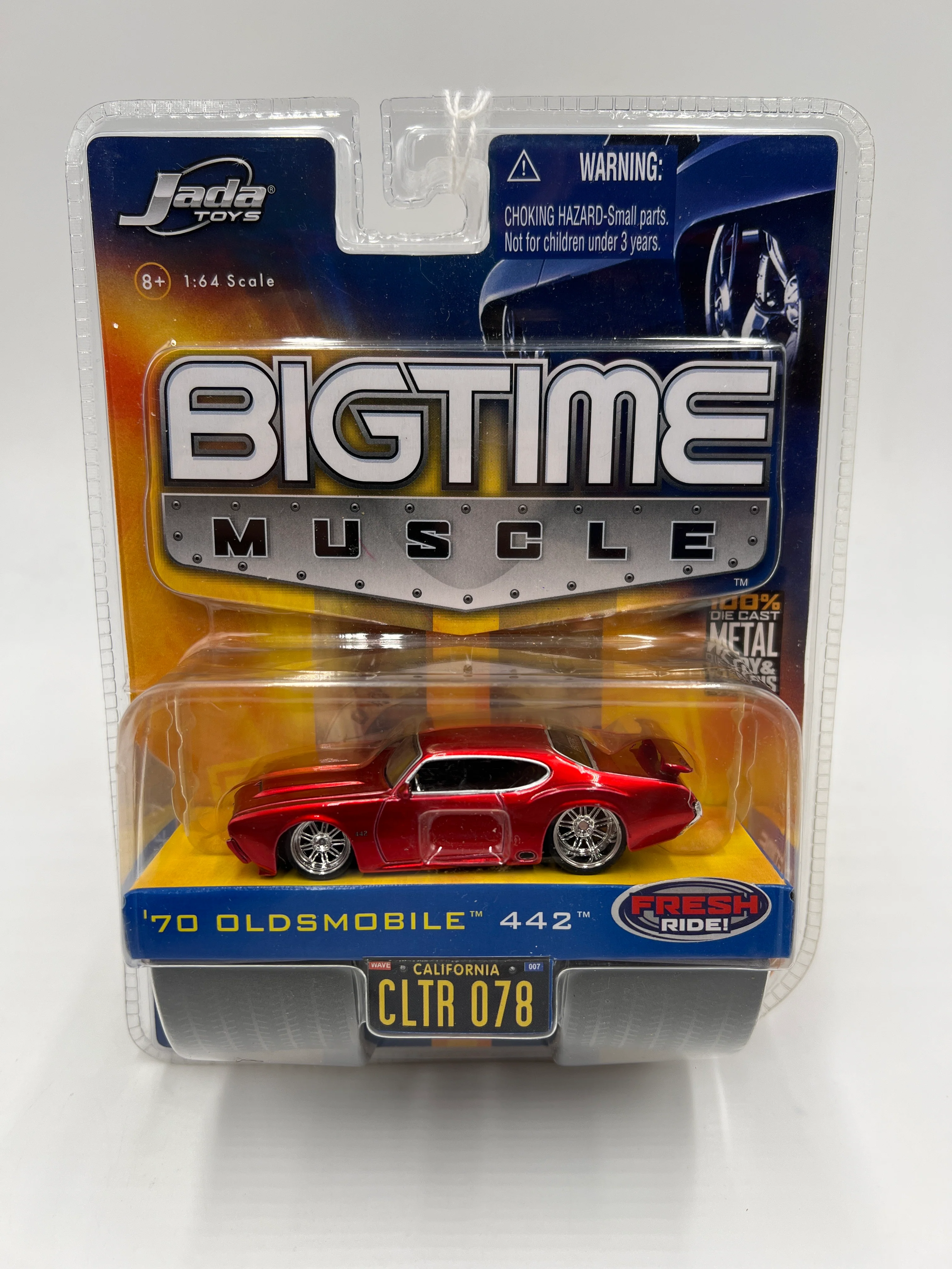 Jada Big Time Muscle Wave 7 #78 70 Oldsmobile 442 Red 182H - Image 2