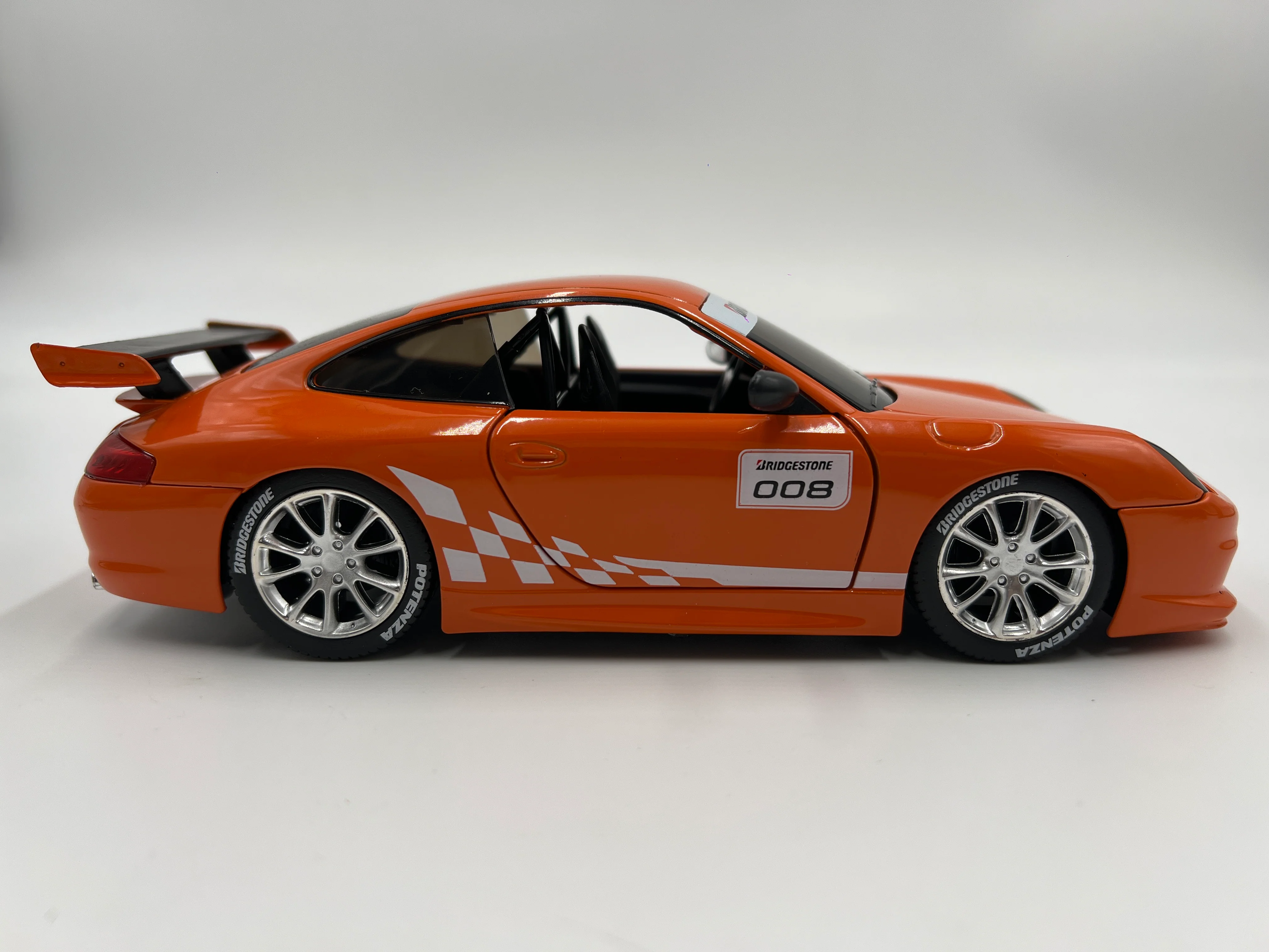 Jada Toys 1/24 Scale Bridgestone #008 Porsche 911 GT3 RS Orange Loose - Image 4