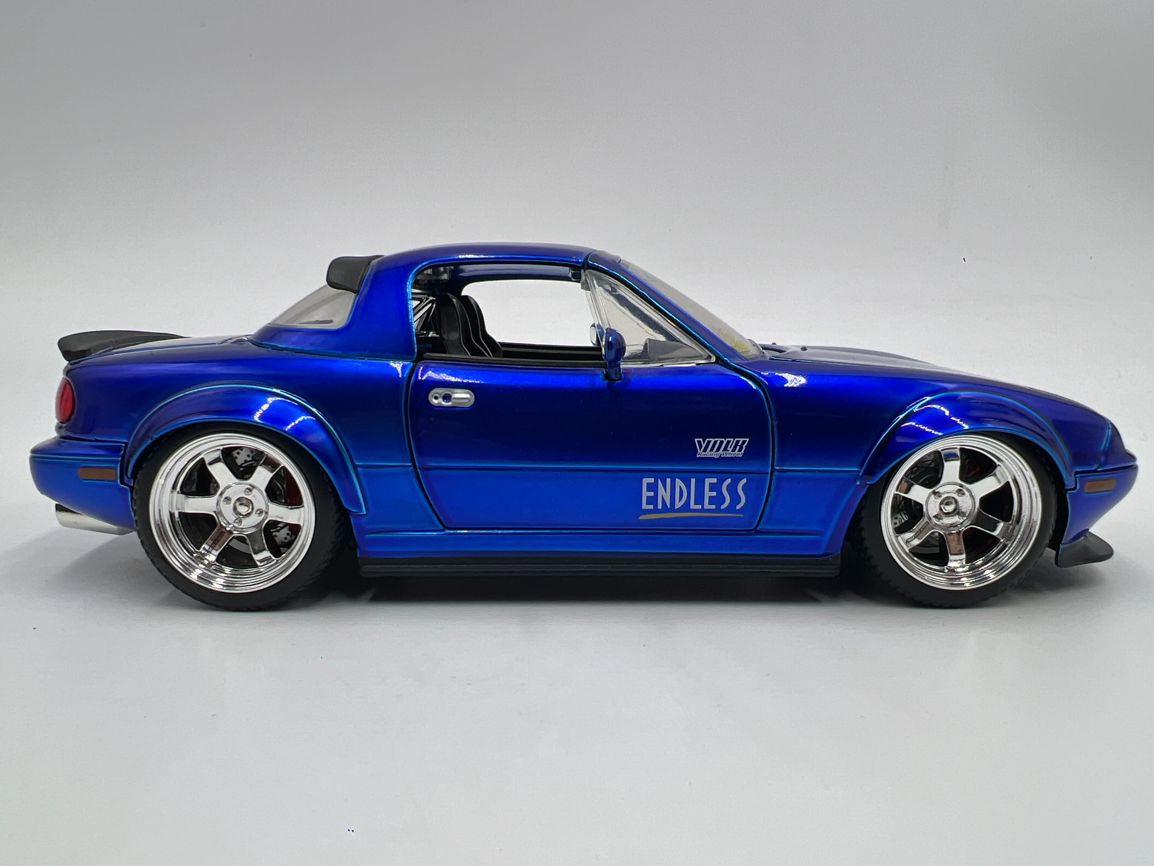 Jada 1/24 Scale JDM Tuners 1990 Mazda Miata Blue Loose VHTF - Image 6