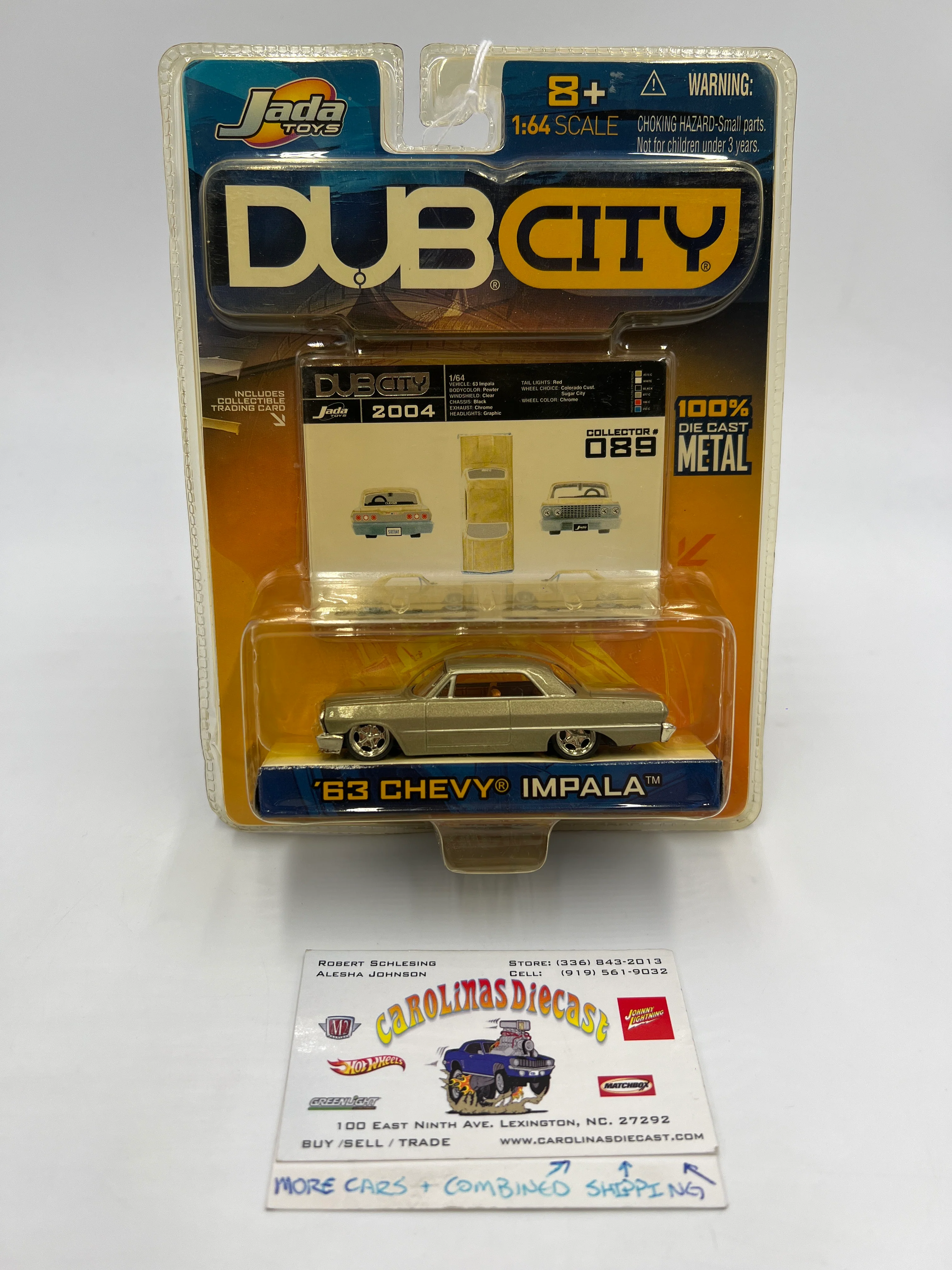 Jada Toys Dub City #89 63 Chevy Impala Pewter SR