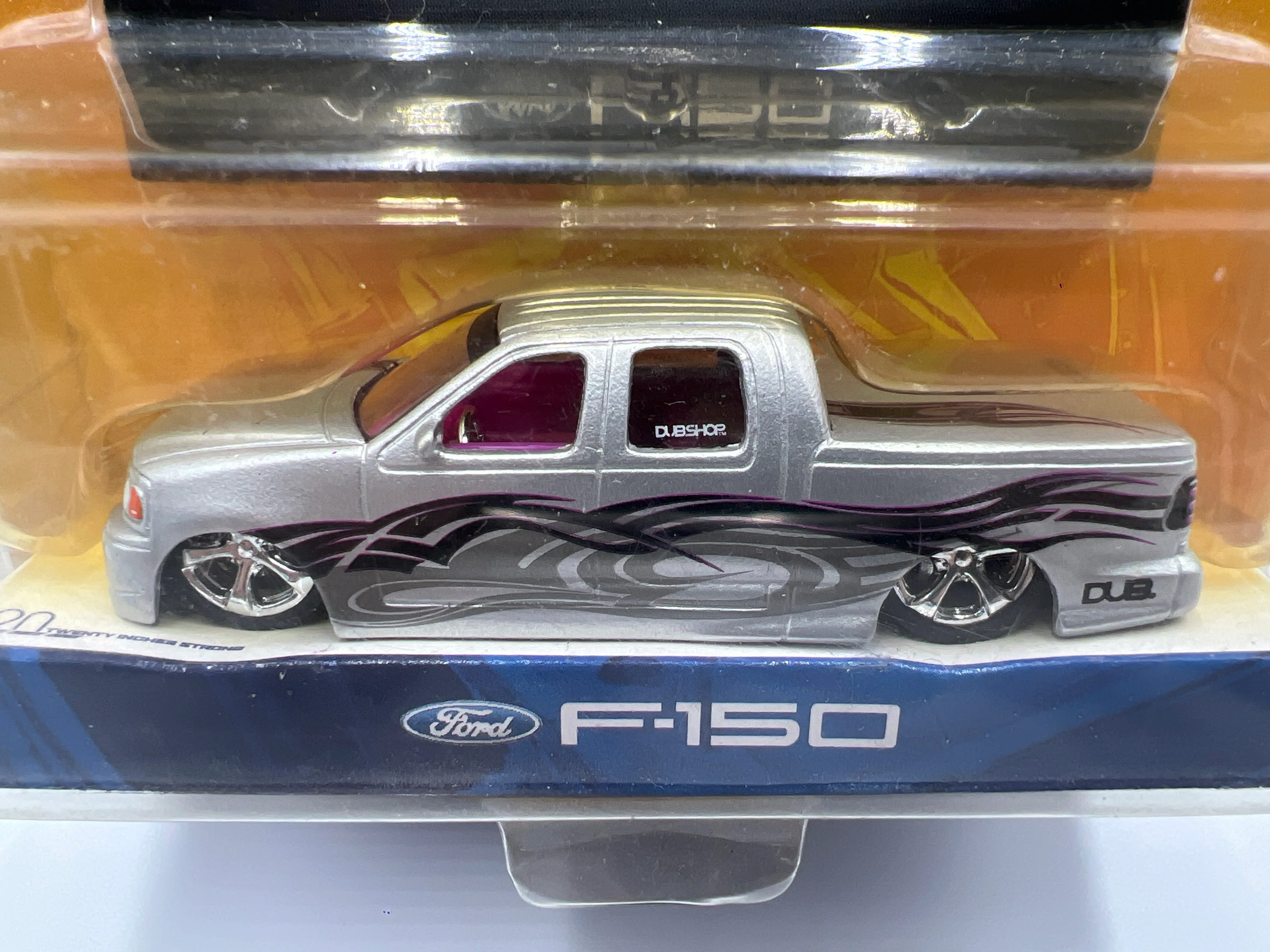 2003 Jada Toys Dub City #055 Ford F-150 Silver 214A - Image 3