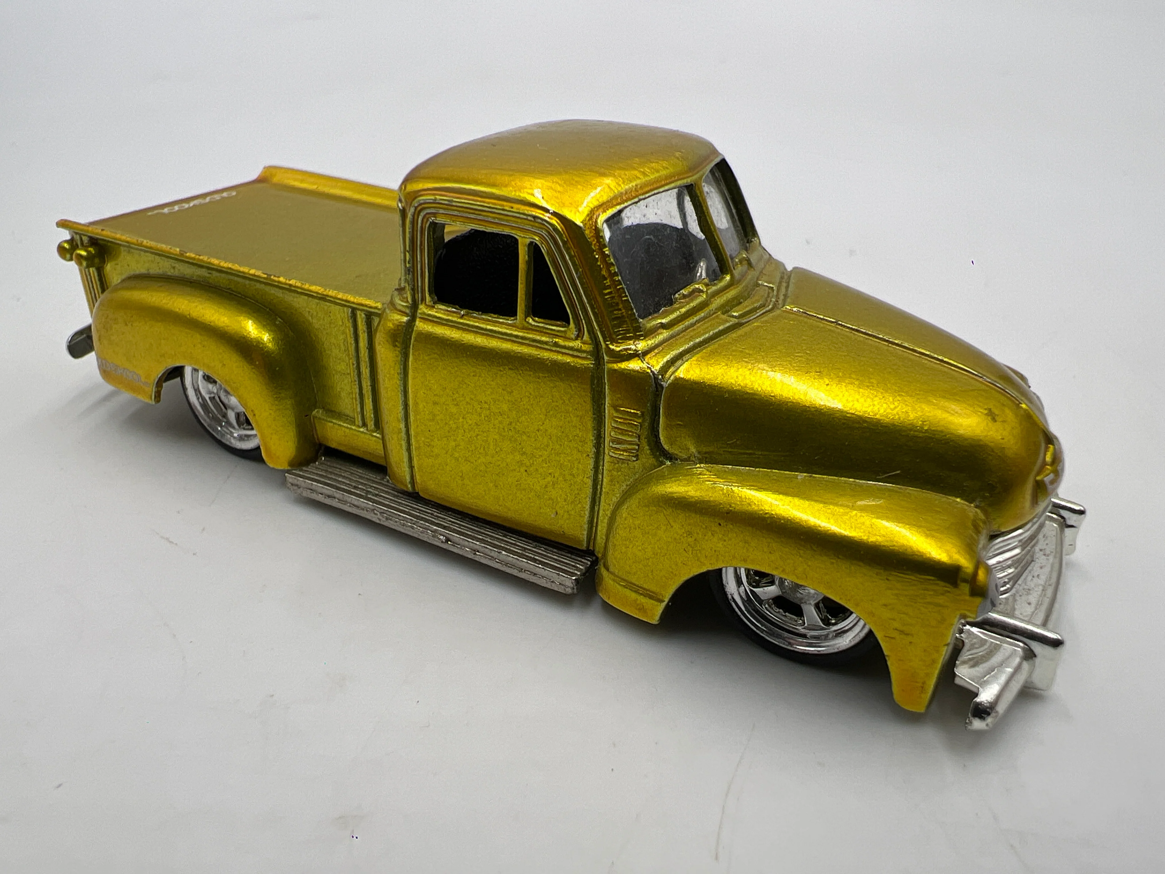 Jada Toys Dub City Old Skool 1953 Chevrolet Pickup Rare Gold Loose - Image 2