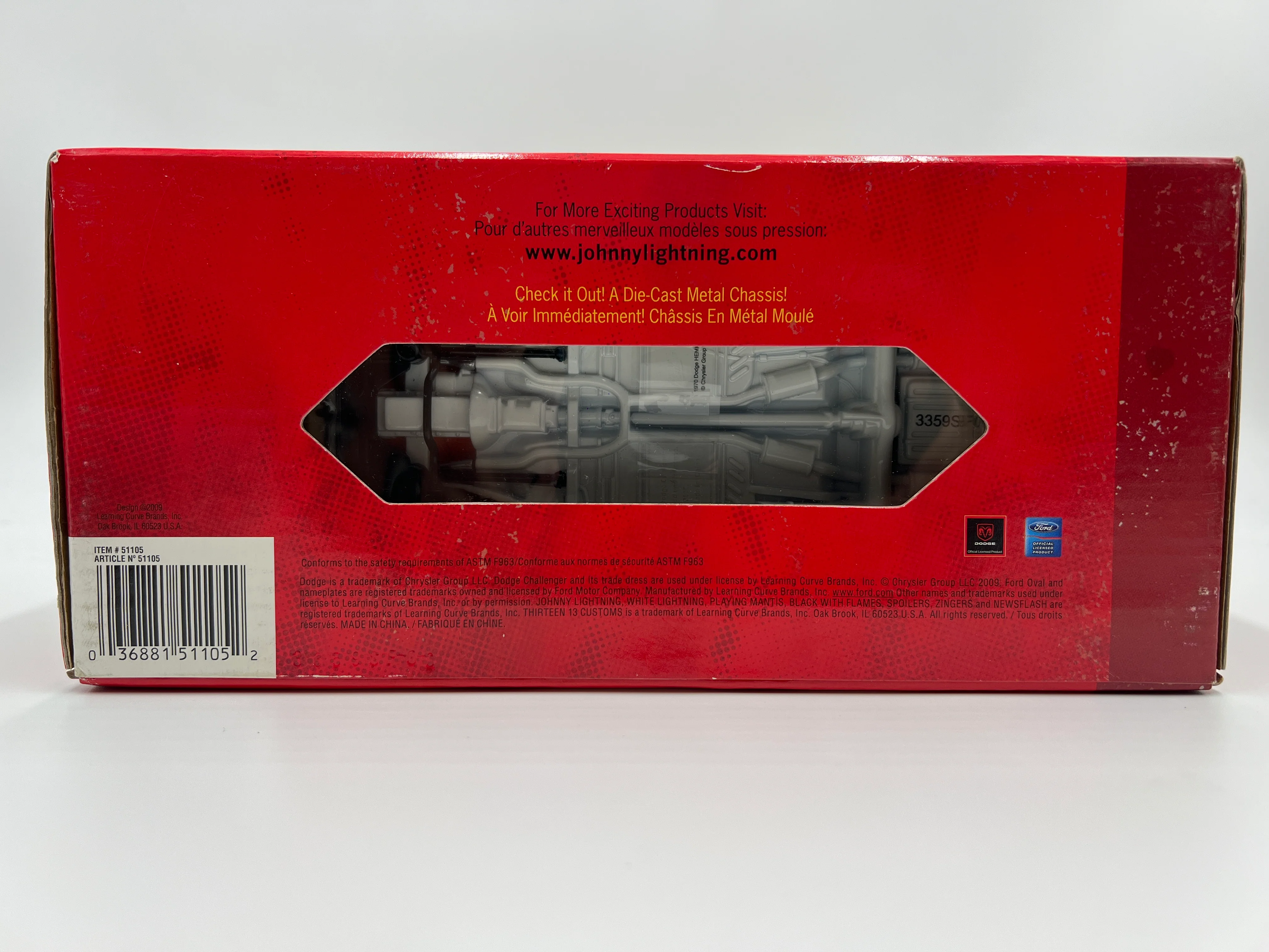 Johnny Lightning 1:24 Scale White Lightning Chase R41 1970 Dodge Challenger R/T Black VHTF - Image 4