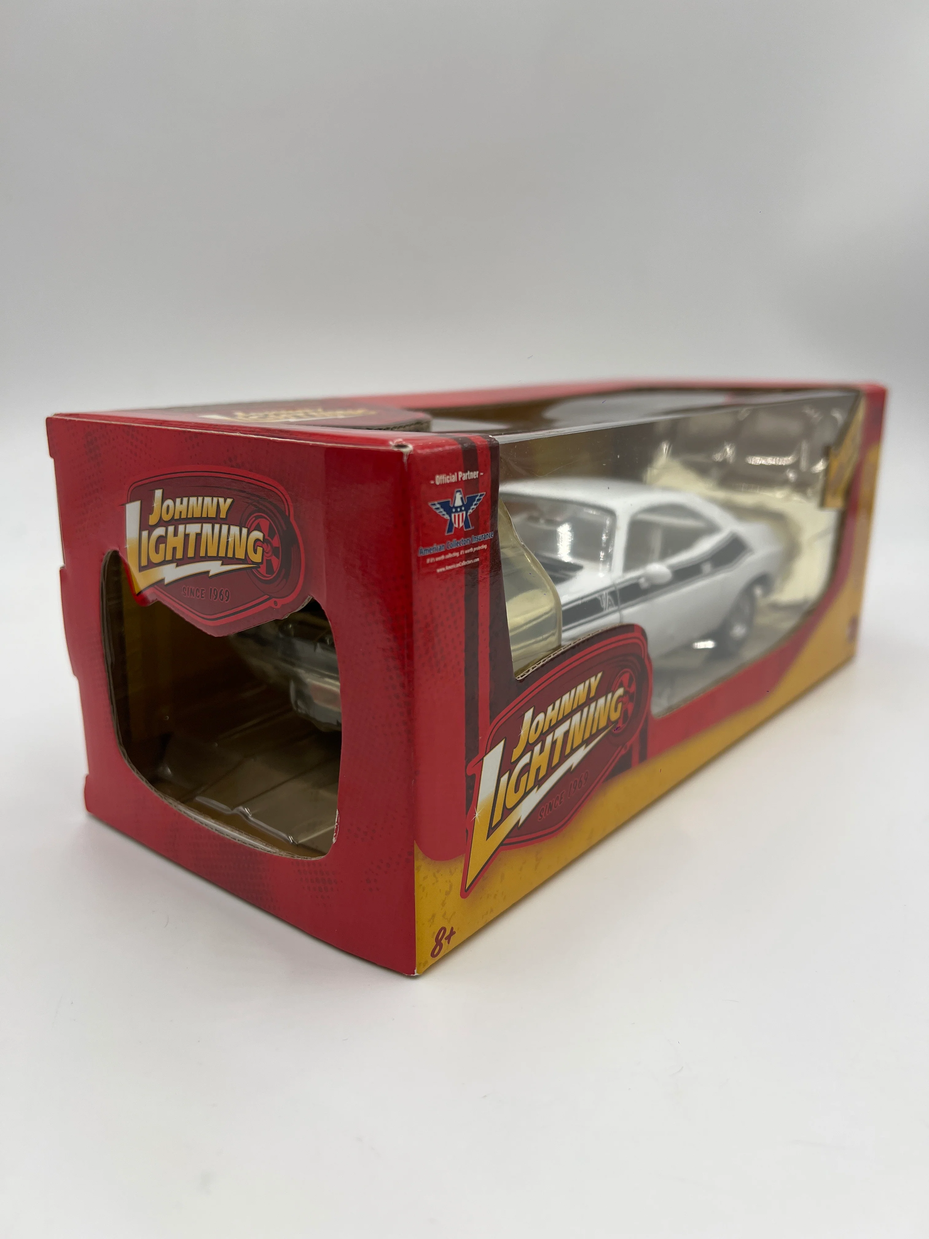 Johnny Lightning 1:24 Scale White Lightning Chase Muscle Cars R28 70 Dodge Challenger T/A White VHTF - Image 5