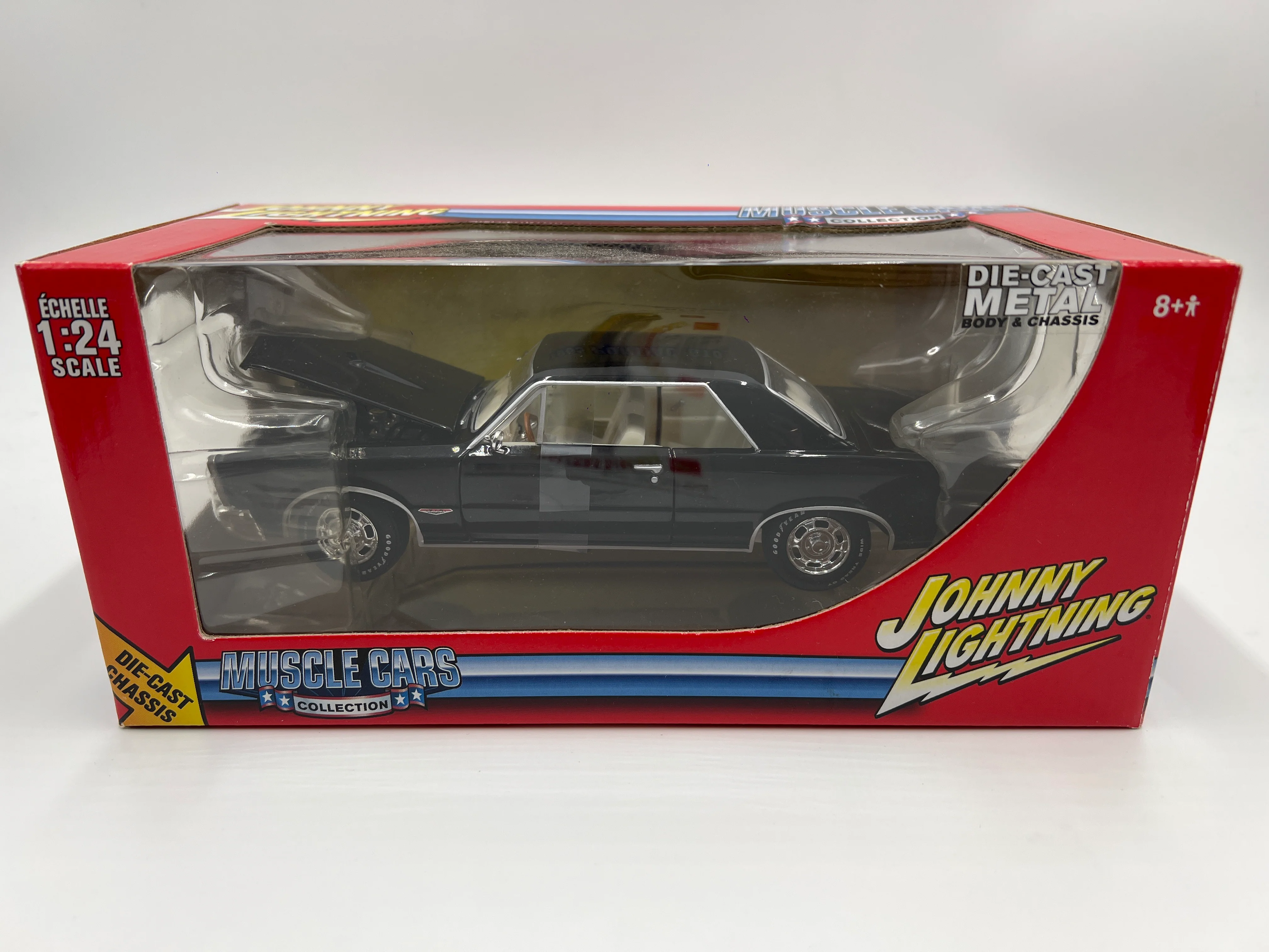 Johnny Lightning 1:24 Scale White Lightning Chase Muscle Cars 1965 Pontiac GTO Black VHTF - Image 2