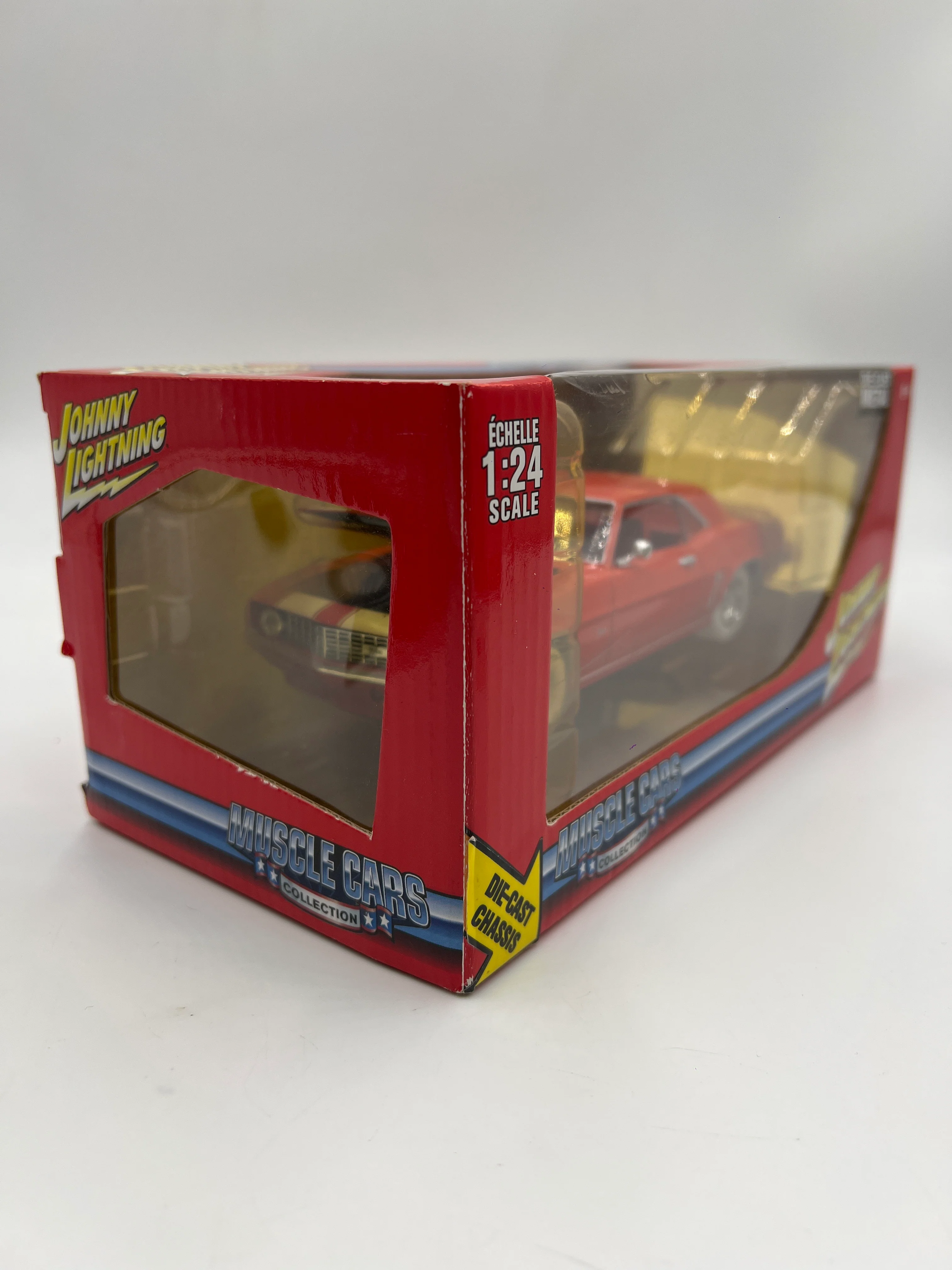 Johnny Lightning 1:24 Scale White Lightning Chase Muscle Cars 1969 Chevy Camaro Z28 Orange VHTF - Image 5