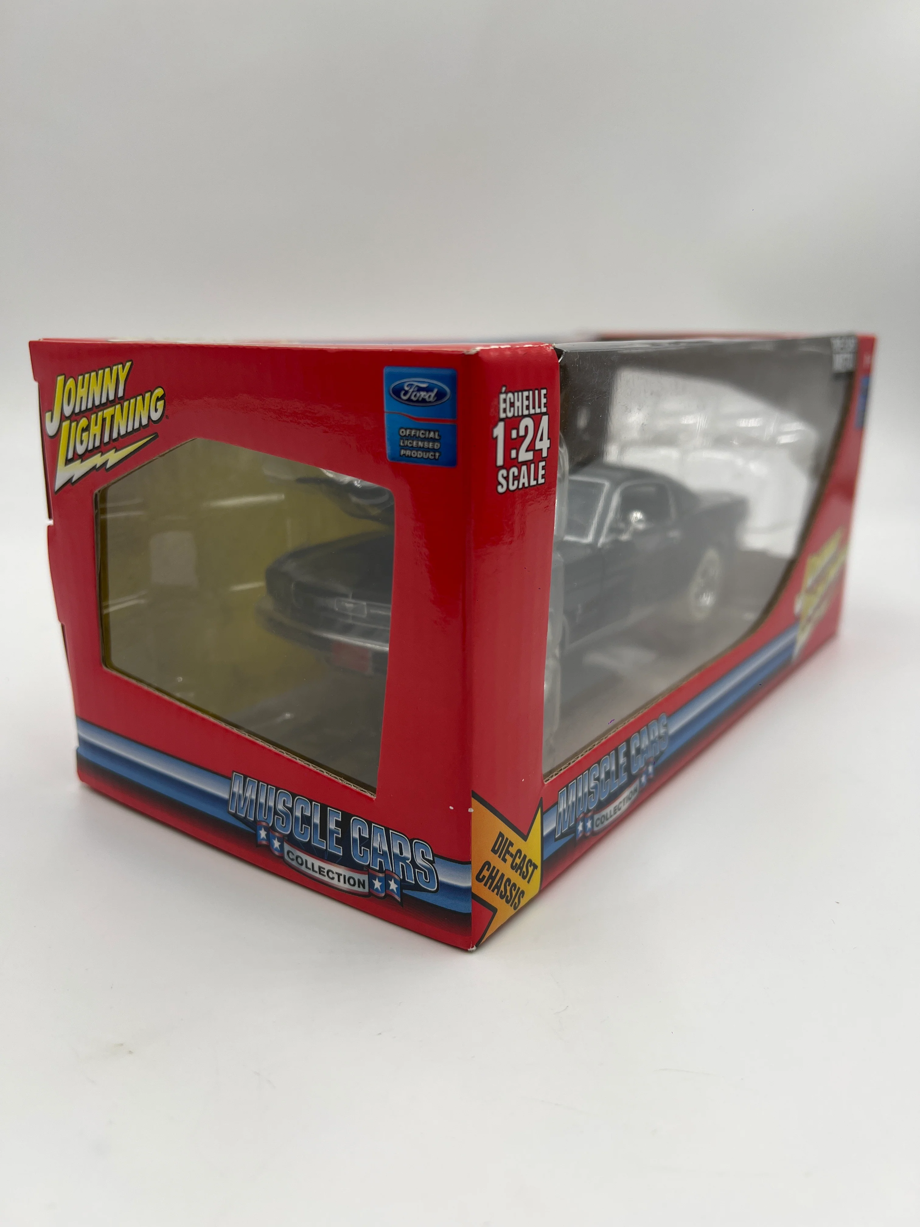 Johnny Lightning 1:24 Scale White Lightning Chase Muscle Cars 1965 Ford Mustang Black VHTF - Image 5