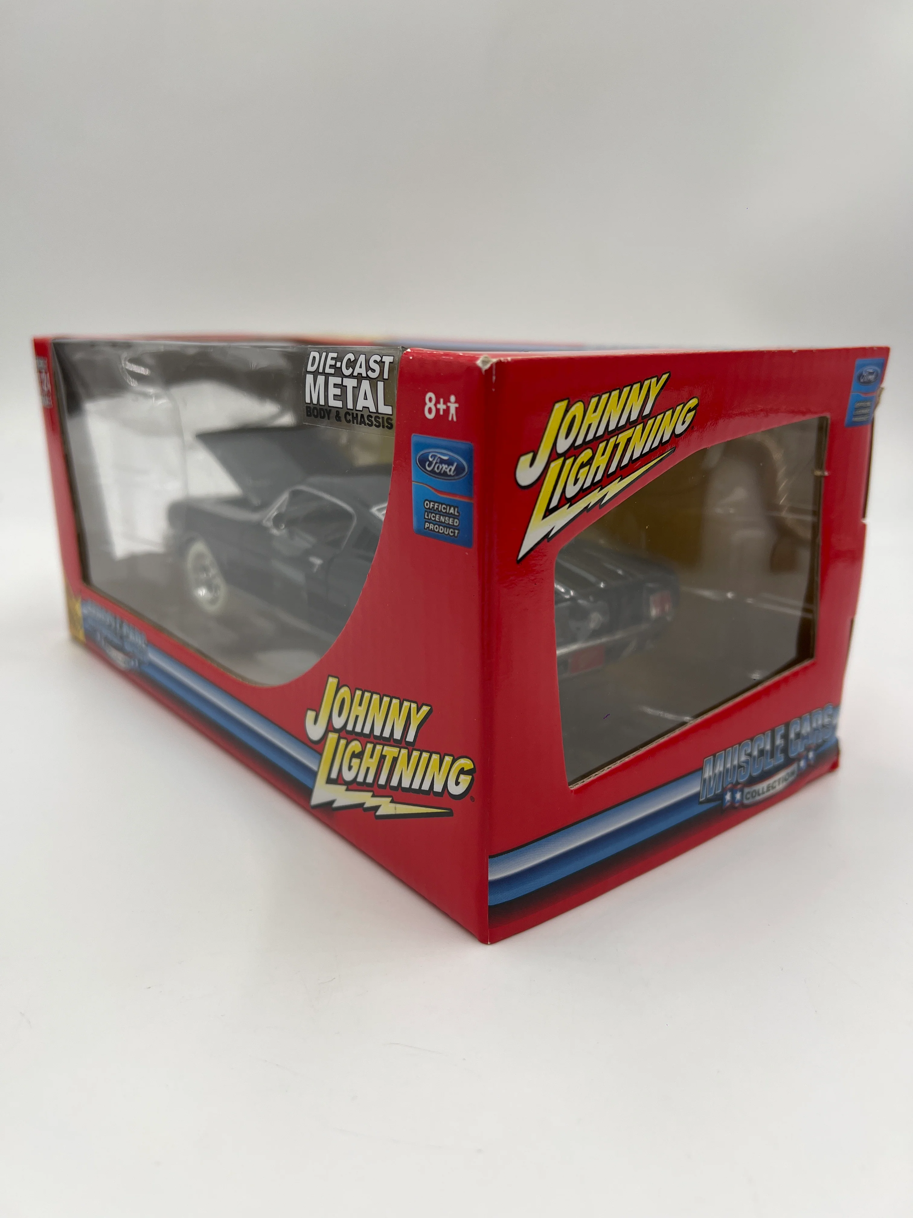 Johnny Lightning 1:24 Scale White Lightning Chase Muscle Cars 1965 Ford Mustang Black VHTF - Image 6
