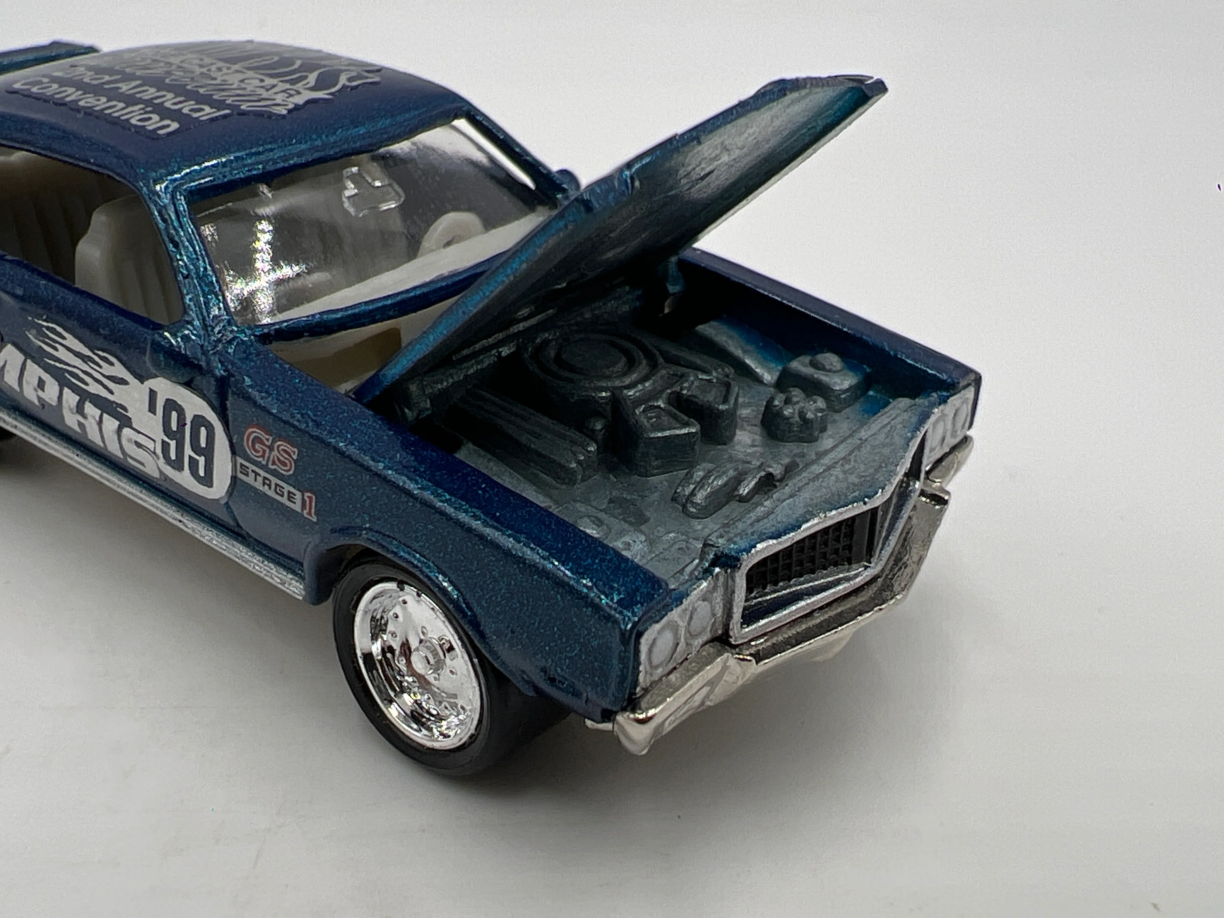 Johnny Lightning 1/64 CBs Diecast Museum 2nd Annual Convention 1/575 1970 Buick GSX Blue Loose - Image 3