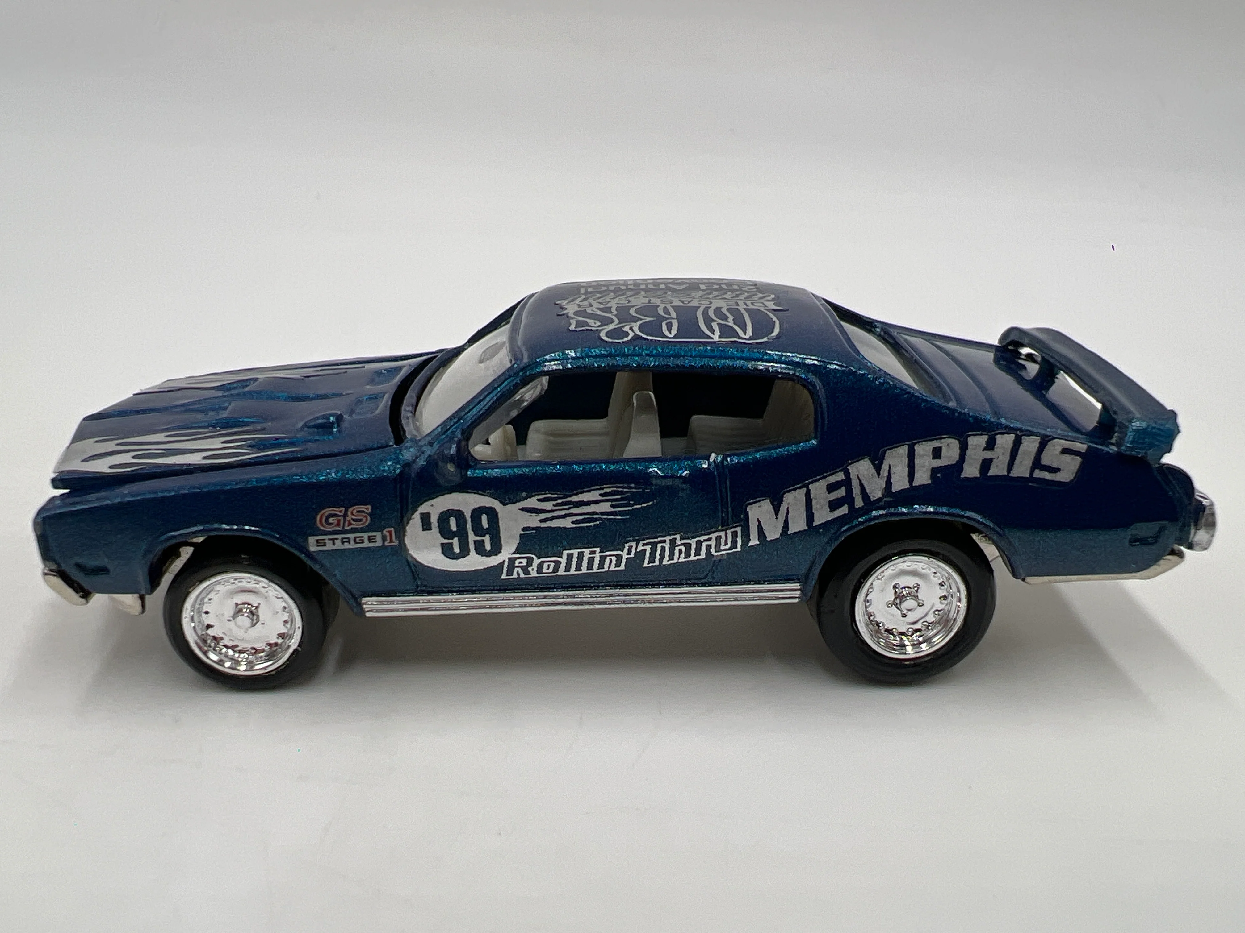 Johnny Lightning 1/64 CBs Diecast Museum 2nd Annual Convention 1/575 1970 Buick GSX Blue Loose - Image 5