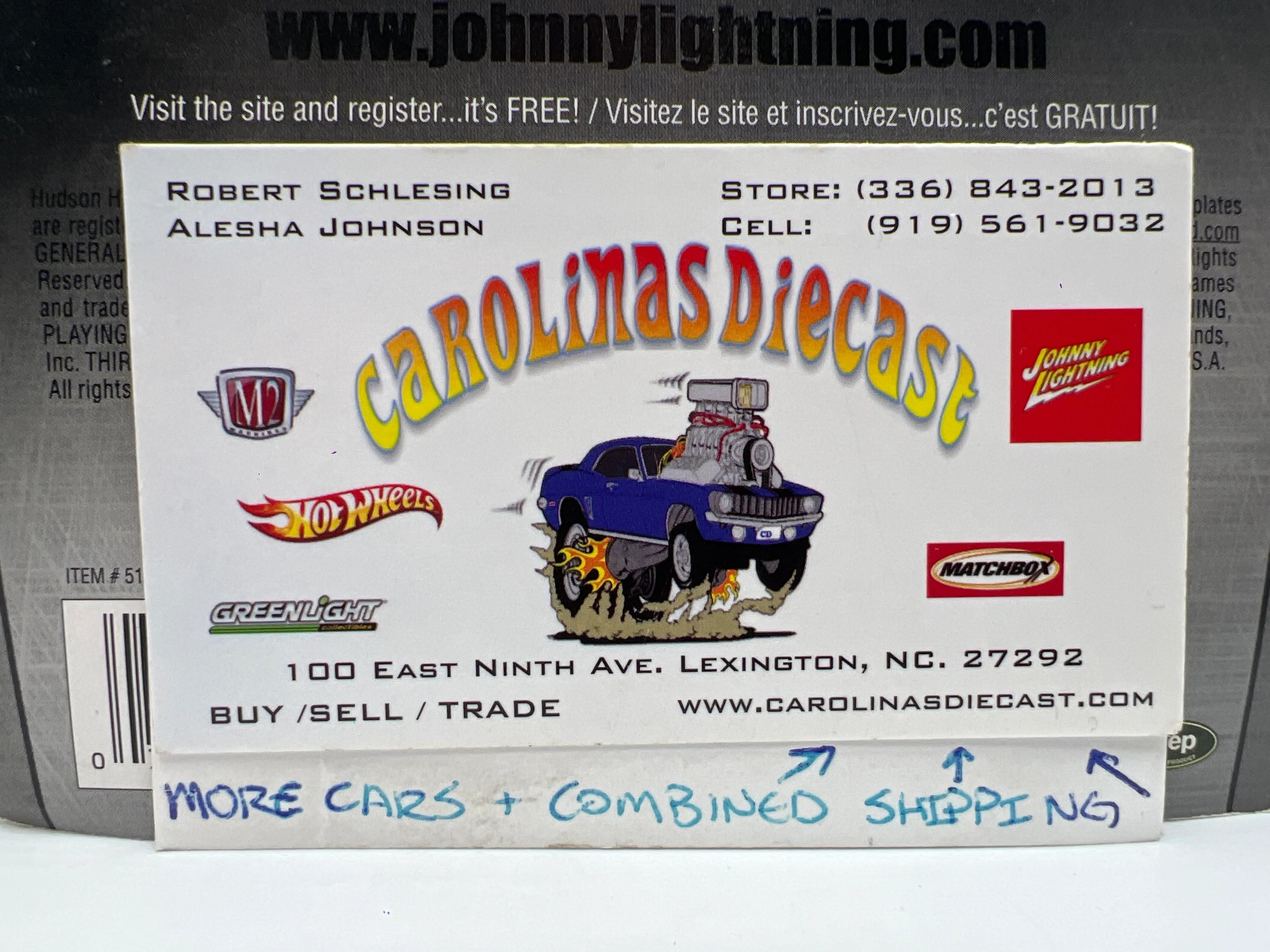 Johnny Lightning 2.0 Release #4 Tim Flocks Fabulous Hudson Hornet Light Blue - Image 8