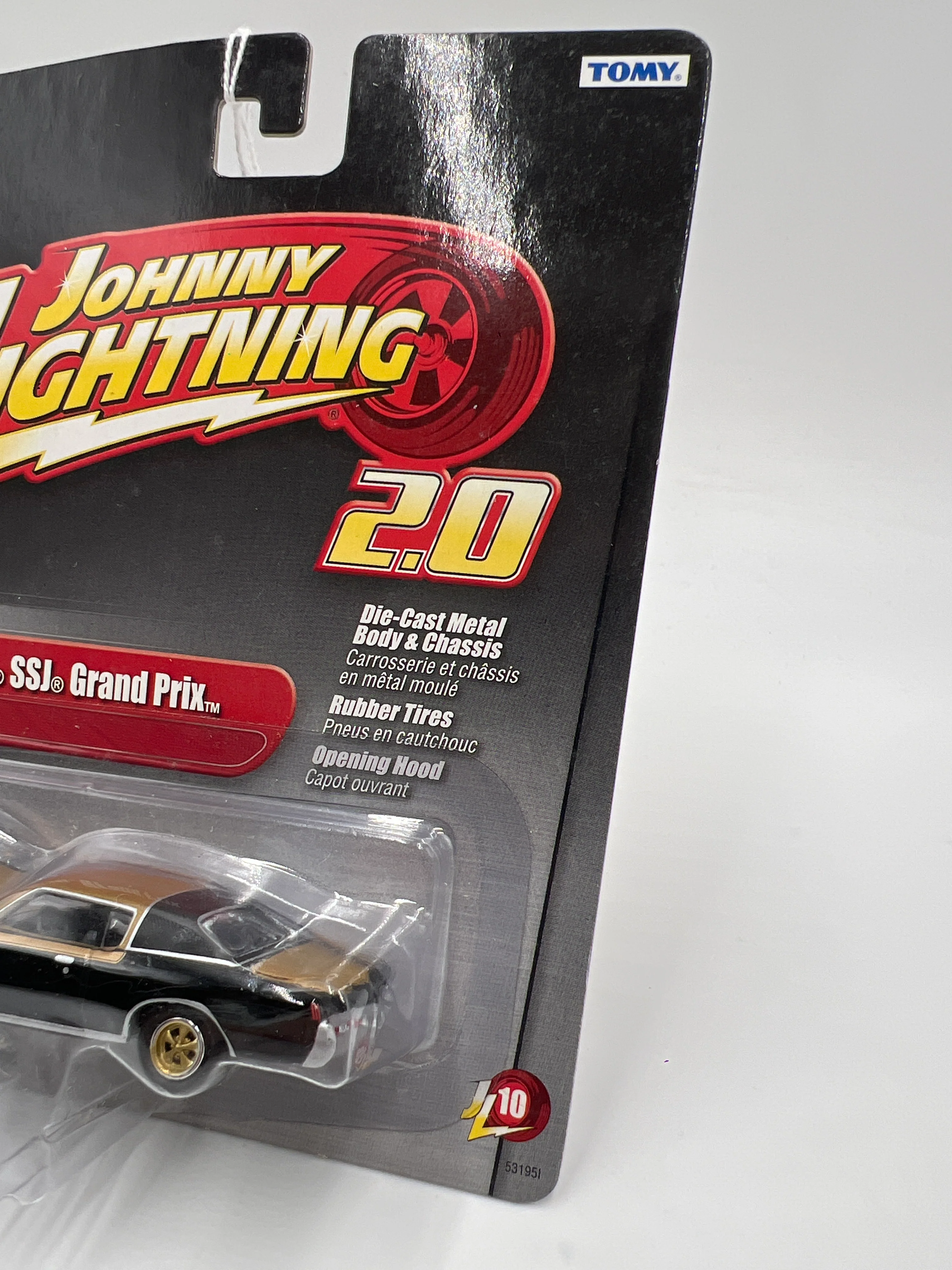 Johnny Lightning 2.0 Tomy Release #10 1972 Hurst SSJ Grand Prix Black/Gold - Image 4