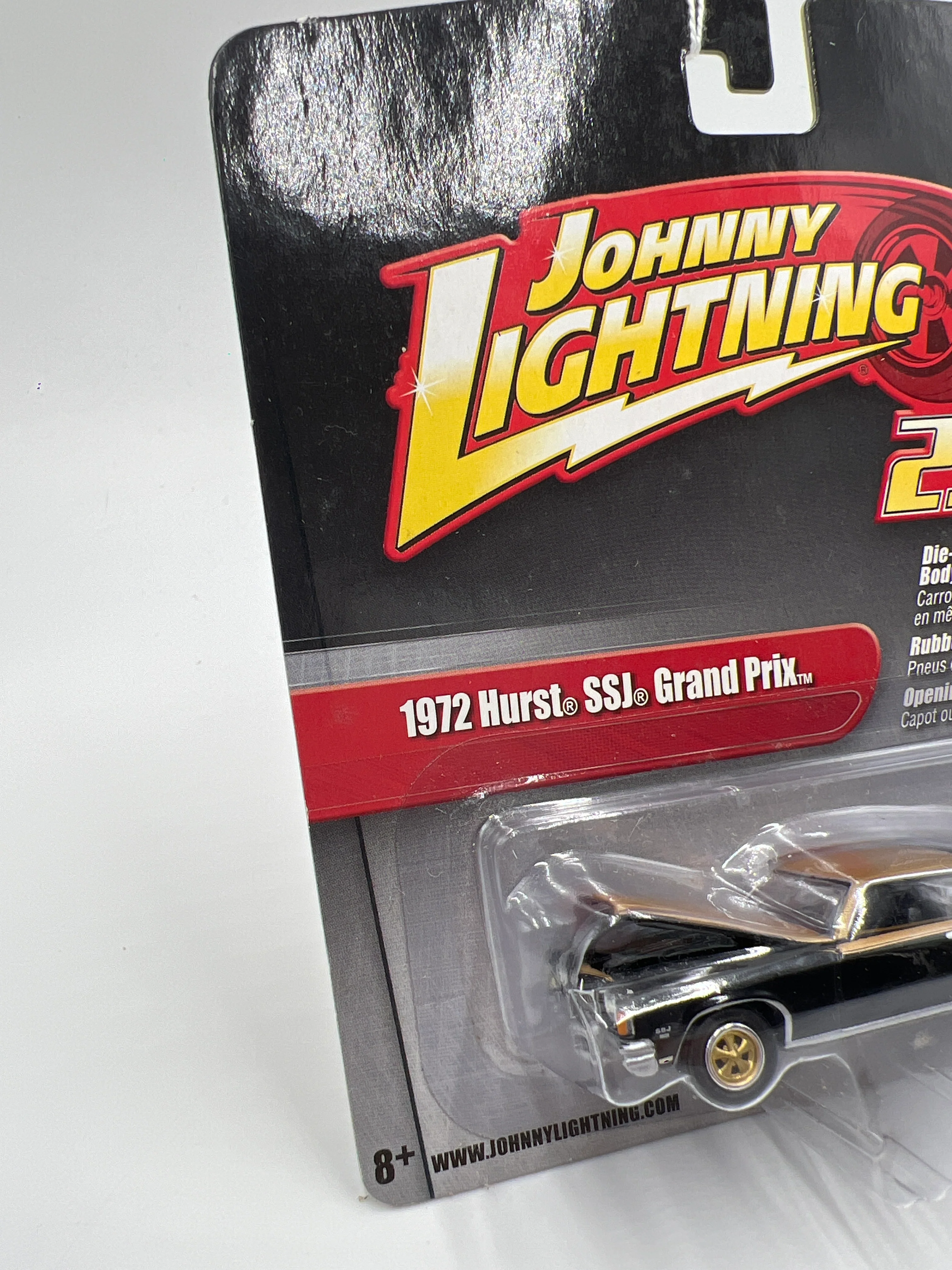 Johnny Lightning 2.0 Tomy Release #10 1972 Hurst SSJ Grand Prix Black/Gold - Image 5