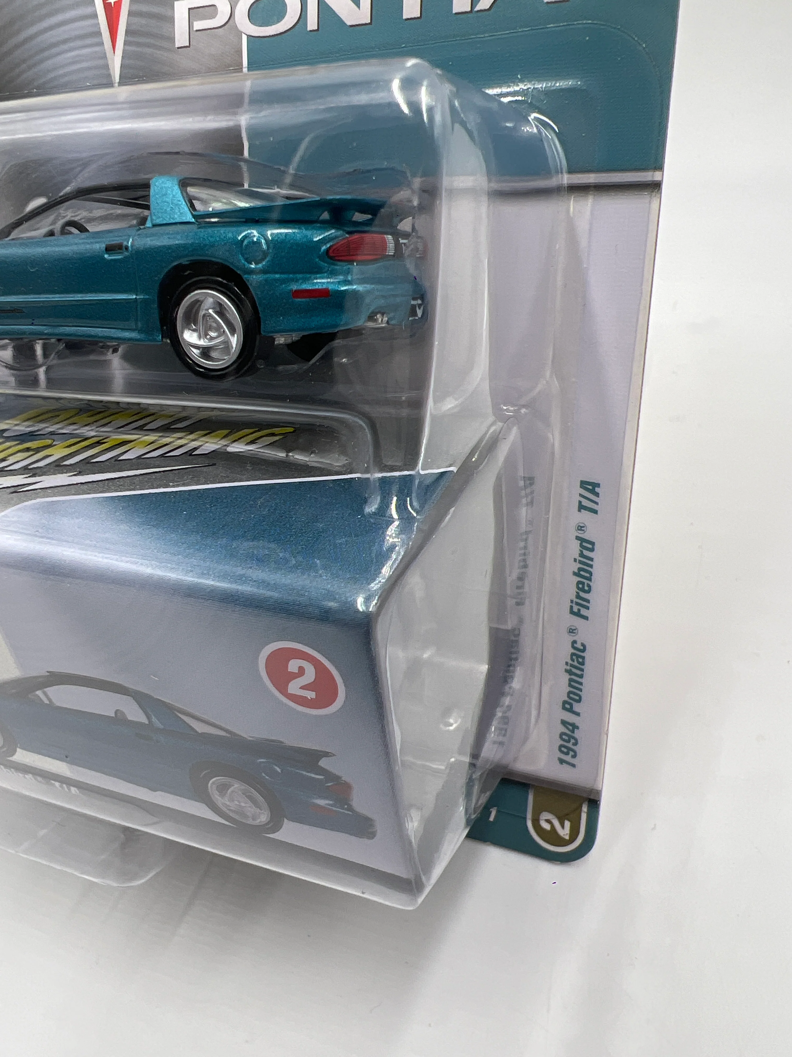 Johnny Lightning 1994 Pontiac Firebird T/A Blue W/Tin 217E - Image 4