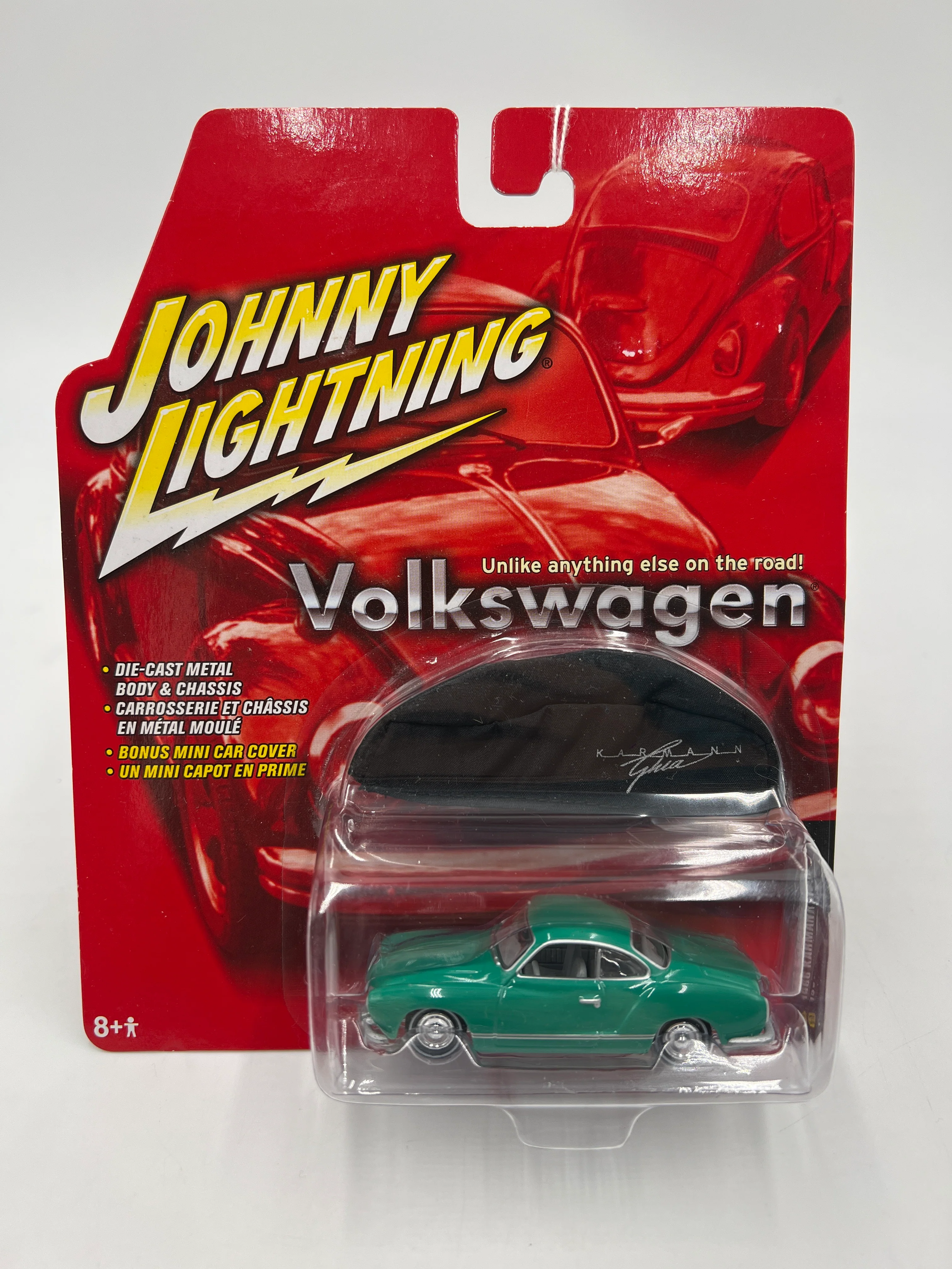 Johnny Lightning Volkswagen 1965 Karmann Ghia Green 220B - Image 2
