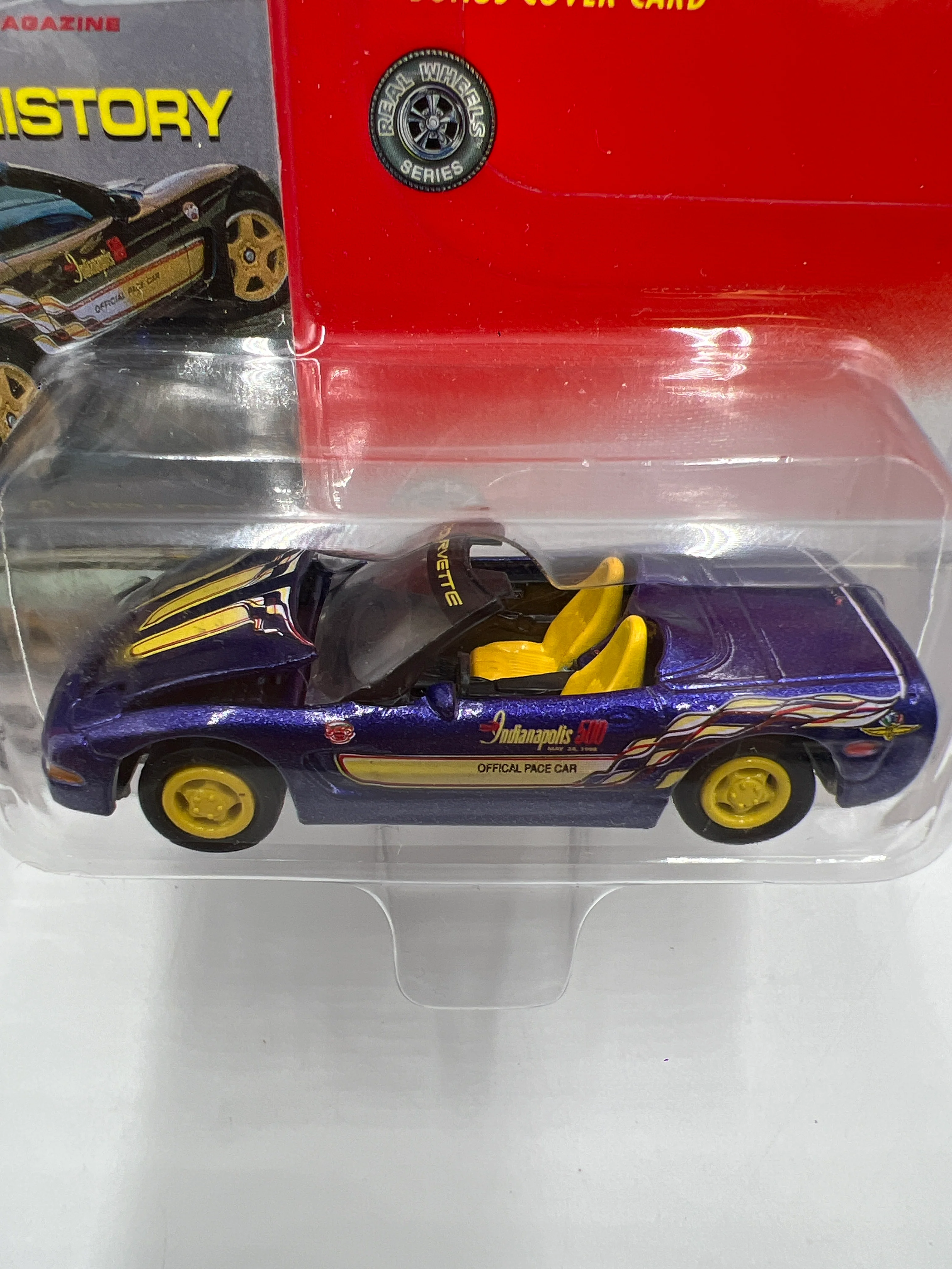 Johnny Lightning Vette 1998 Corvette Pace Car Blue 219E - Image 3