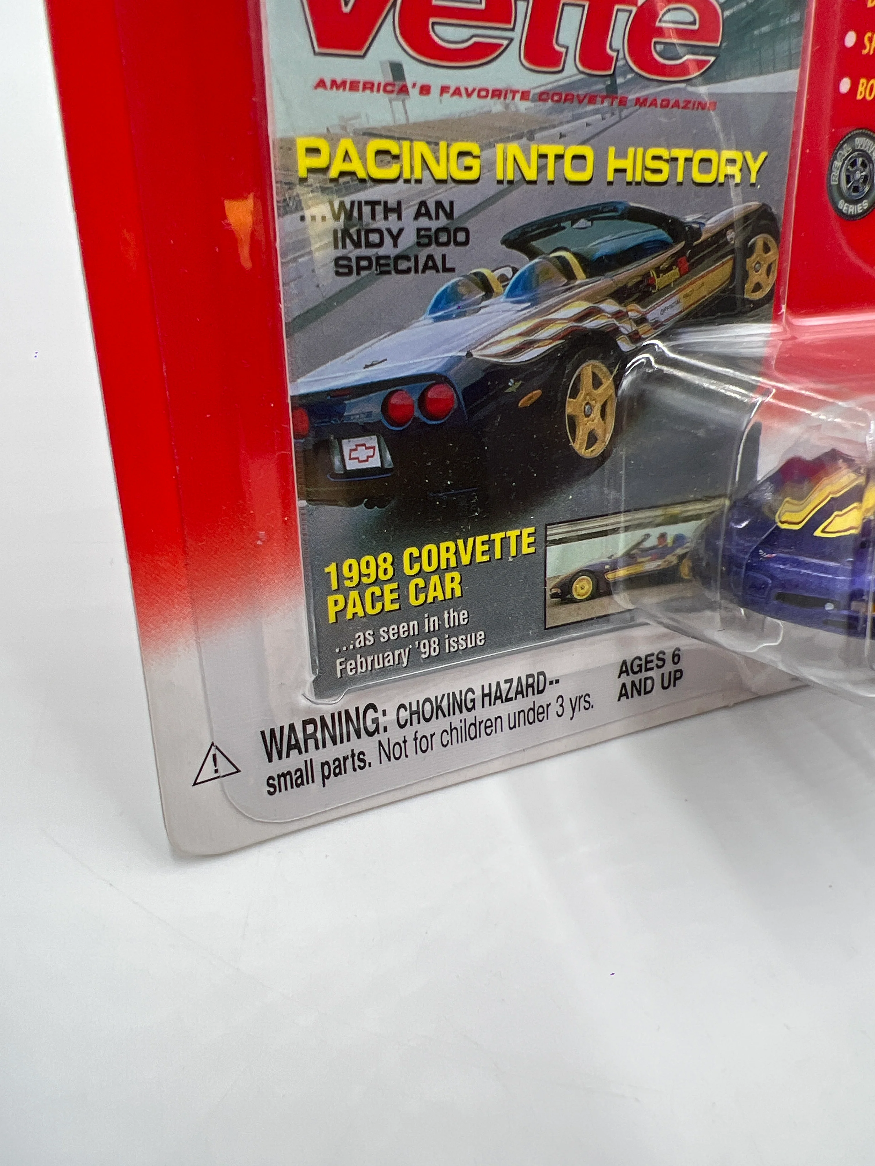 Johnny Lightning Vette 1998 Corvette Pace Car Blue 219E - Image 5