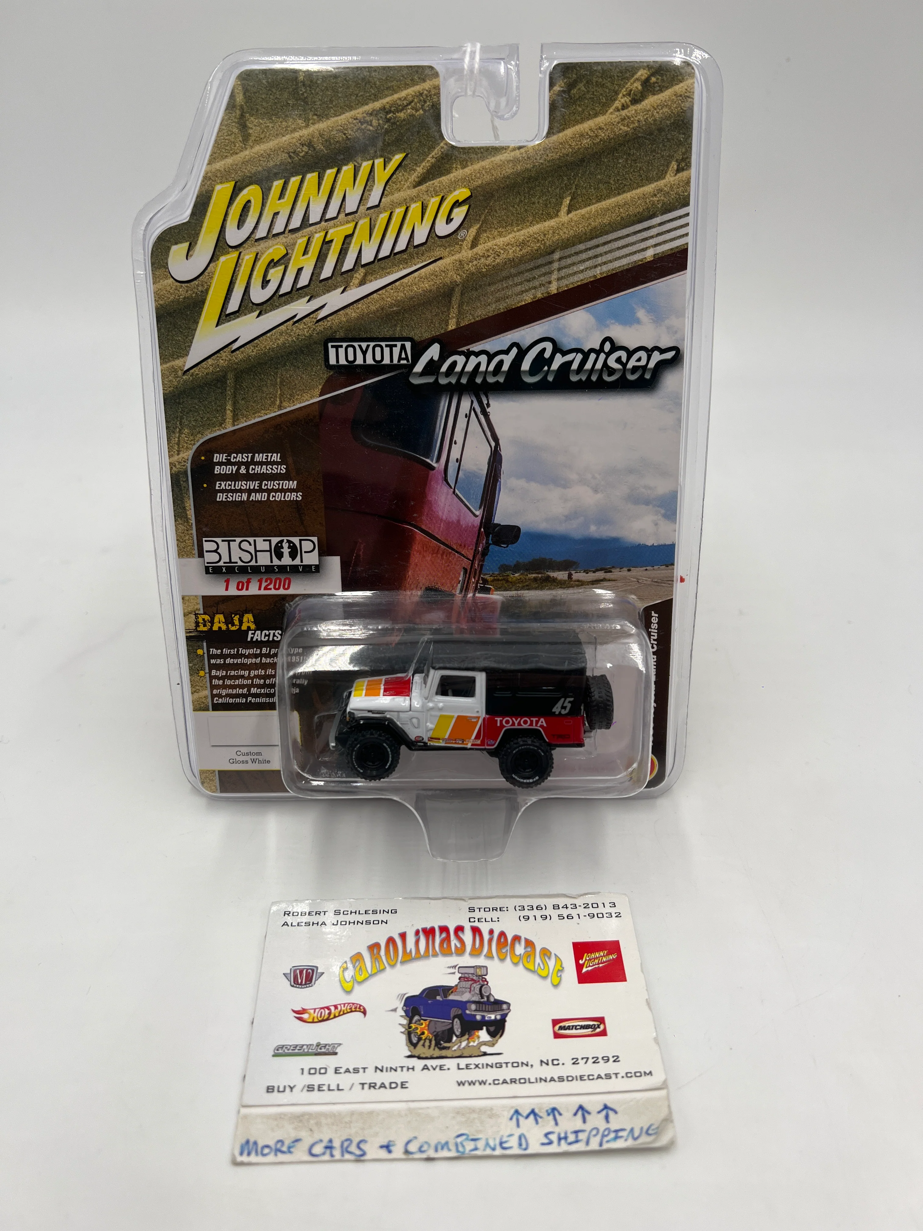 Johnny Lightning Bishop Exclusive 1/1200 1980 Toyota Land Cruiser White VHTF