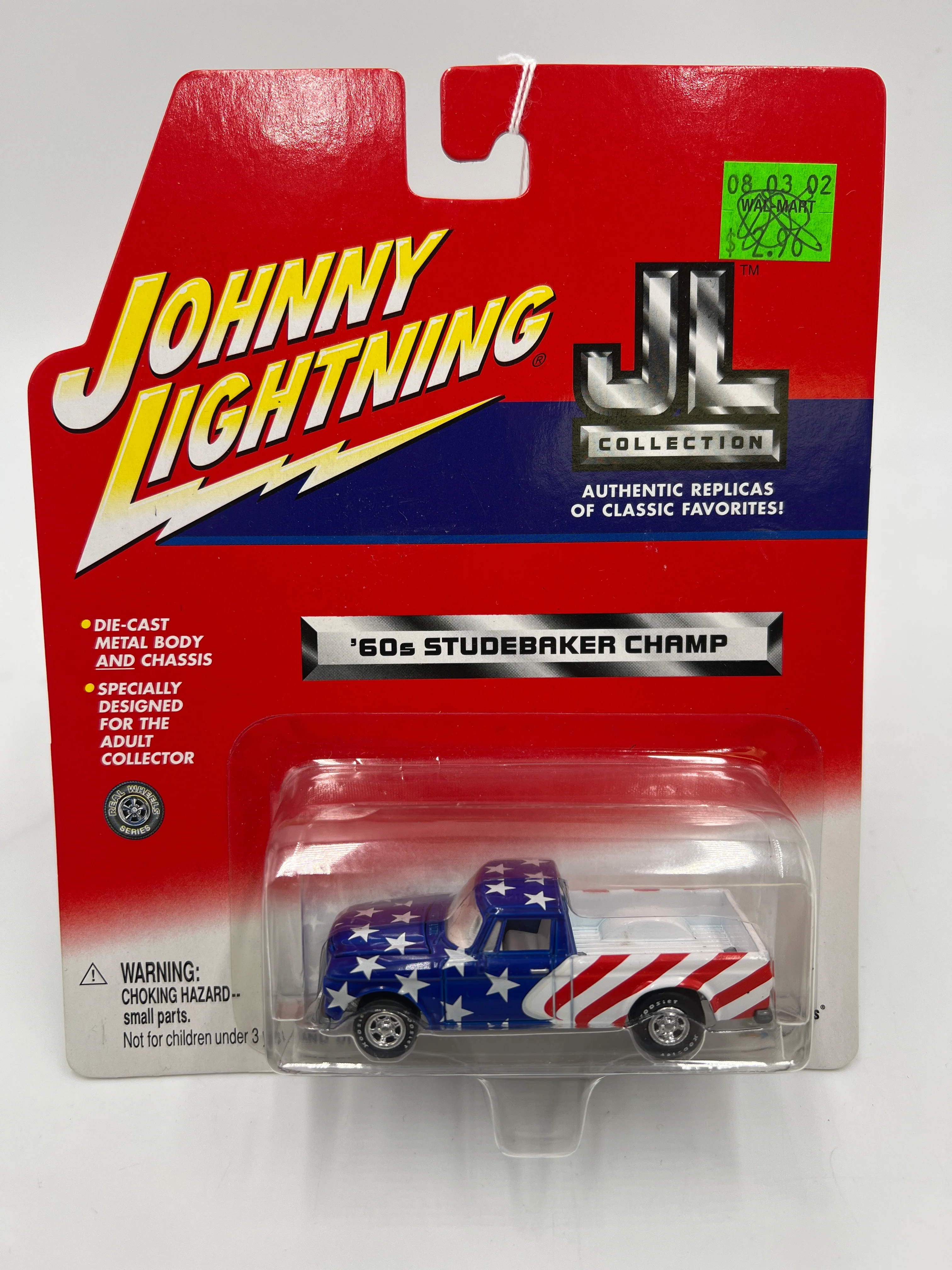 Johnny Lightning JL Collection 60s Studebaker Champ Red/White/Blue 219B - Image 2