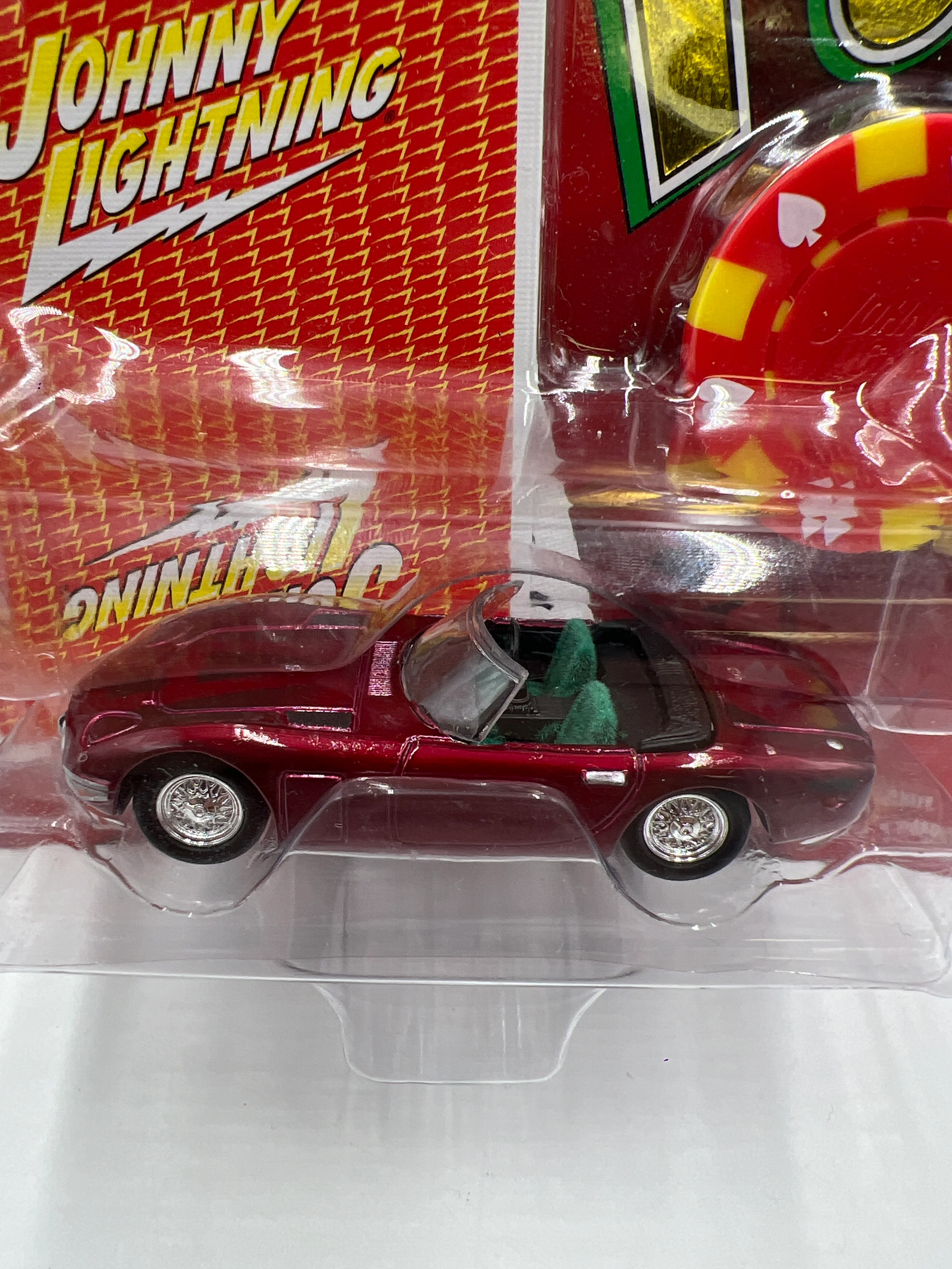 Johnny Lightning Poker 1967 Toyota 2000 GT 10 Red 220F - Image 3
