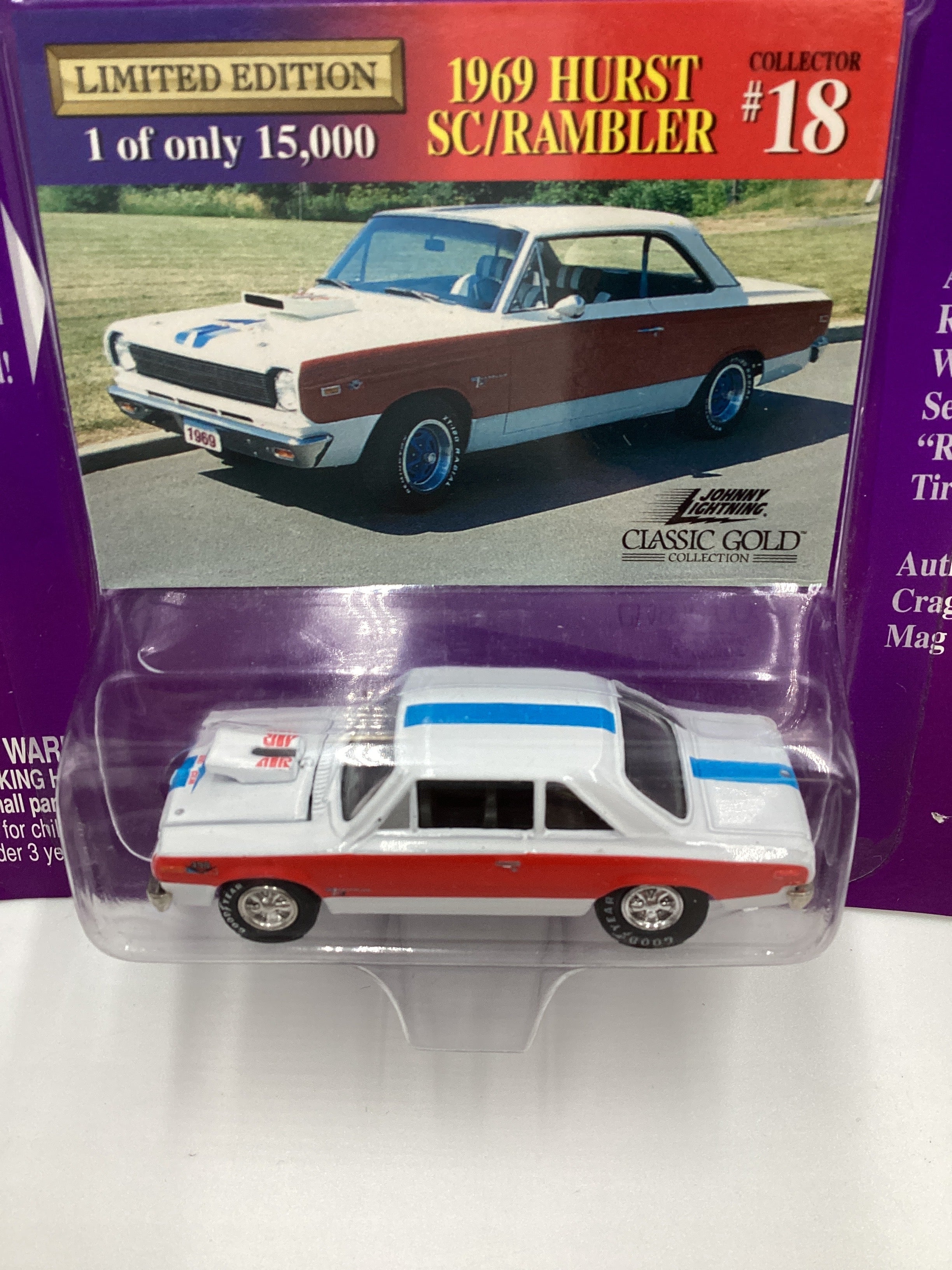 JOHNNY LIGHTNING CLASSIC GOLD Collection #12 1969 Hurst SC/Rambler 228F - Image 3