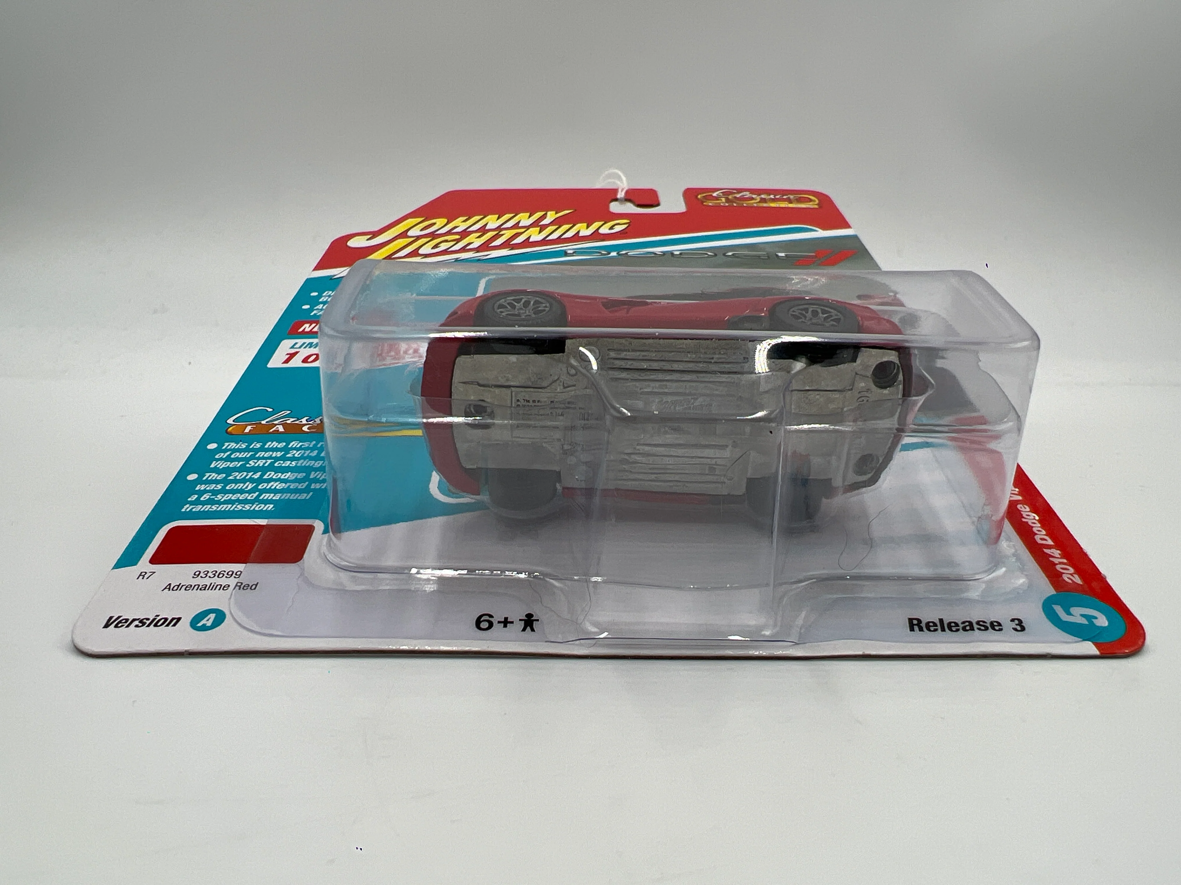 Johnny Lightning Classic Gold Release 3 Version A 2014 Dodge Viper SRT Red 229A - Image 6