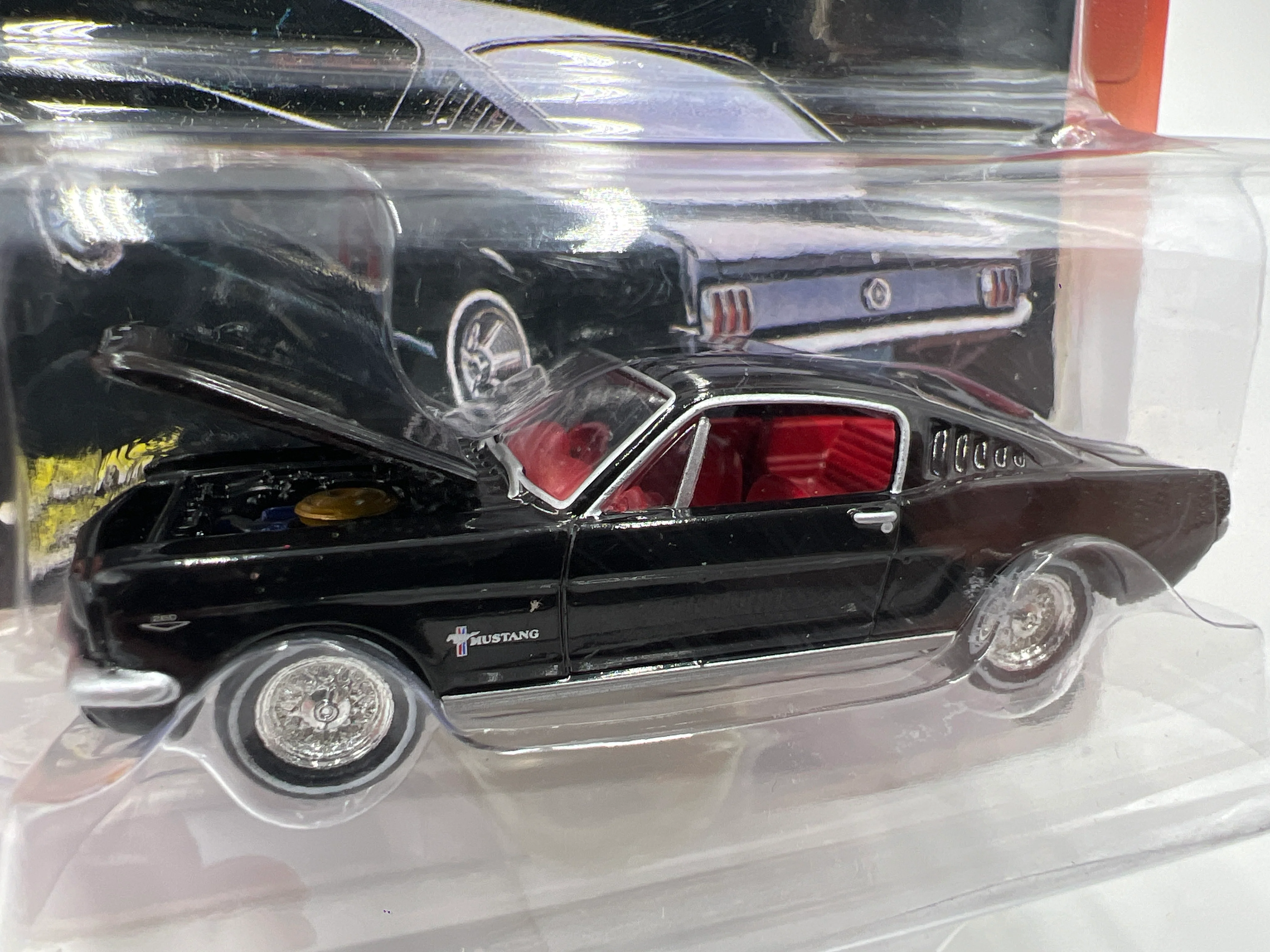 Johnny Lightning Classic Gold Collection 1965 Ford Mustang Fastback Black 219C - Image 2
