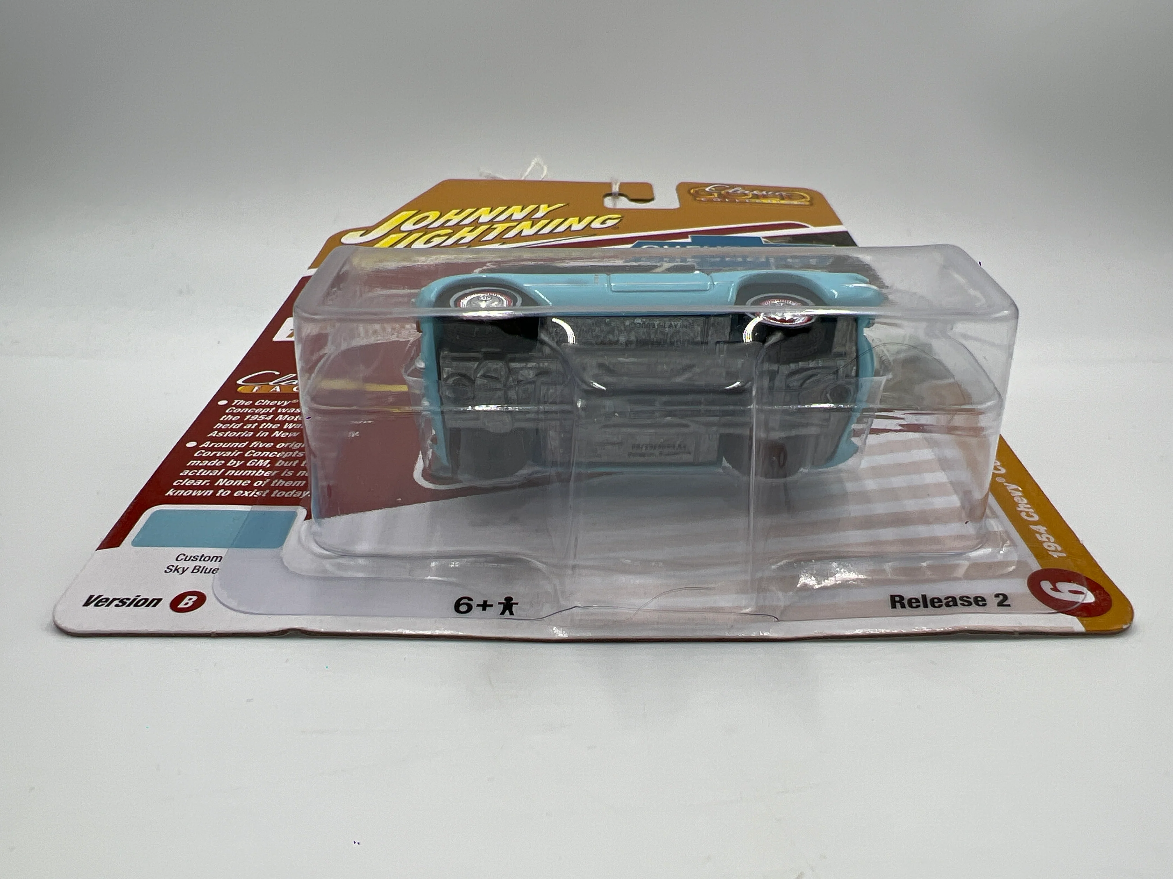 Johnny Lightning Classic Gold Release 2 Version B 1954 Chevy Corvair Concept Light Blue 229C - Image 6
