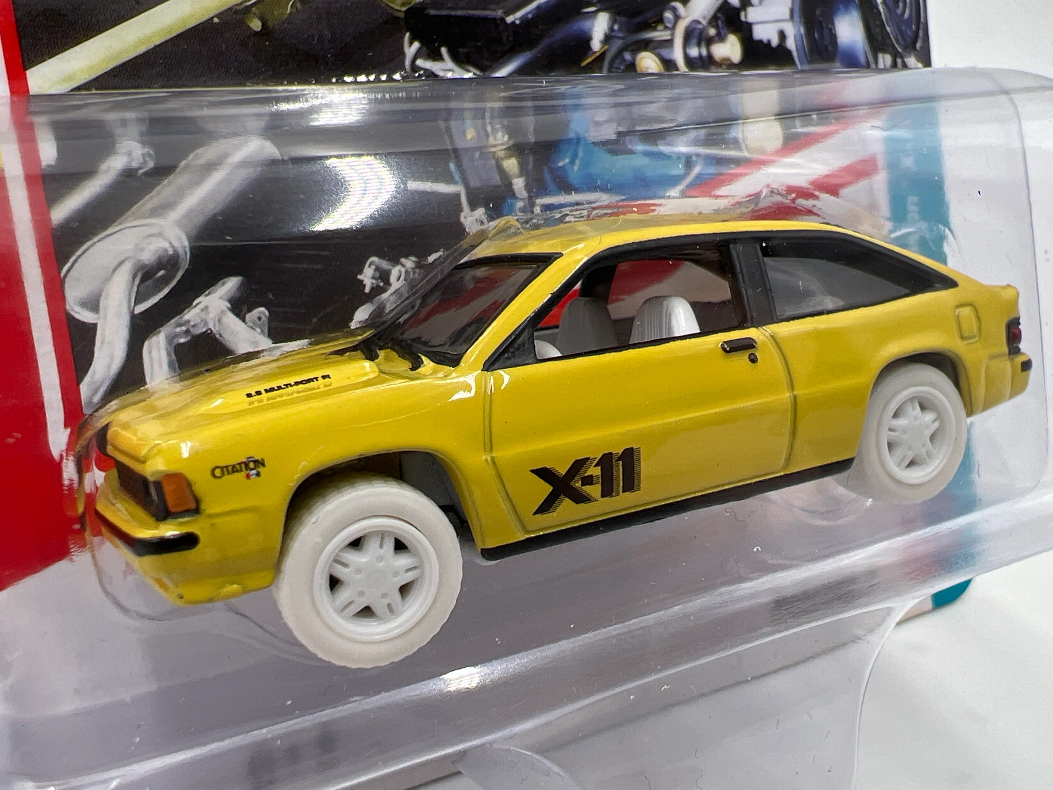 Johnny Lightning Classic Gold Collection White Lightning CHASE 1981 Chevy Citation X-11 Yellow - Image 2