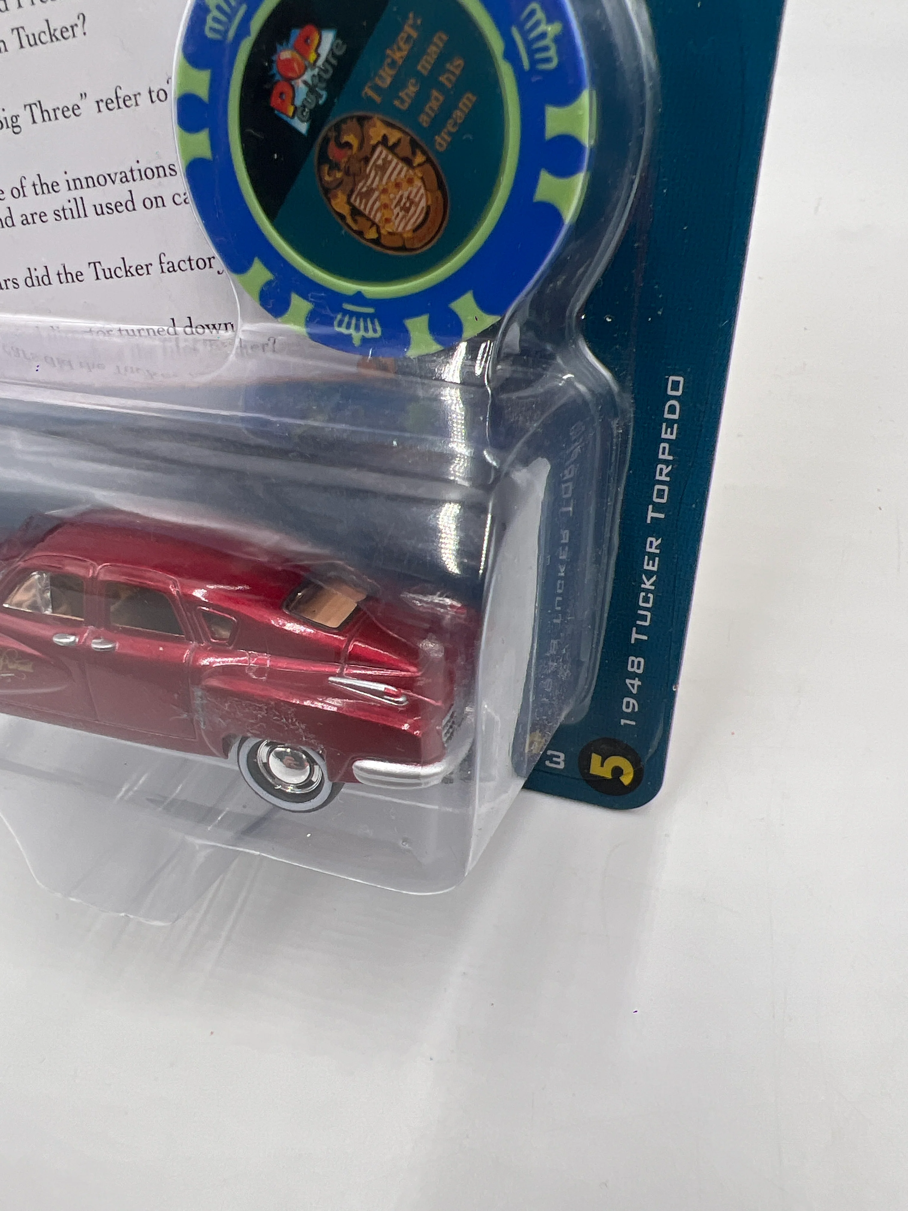 Johnny Lightning Trivial Pursuit 1948 Tucker Torpedo Red 229D - Image 4