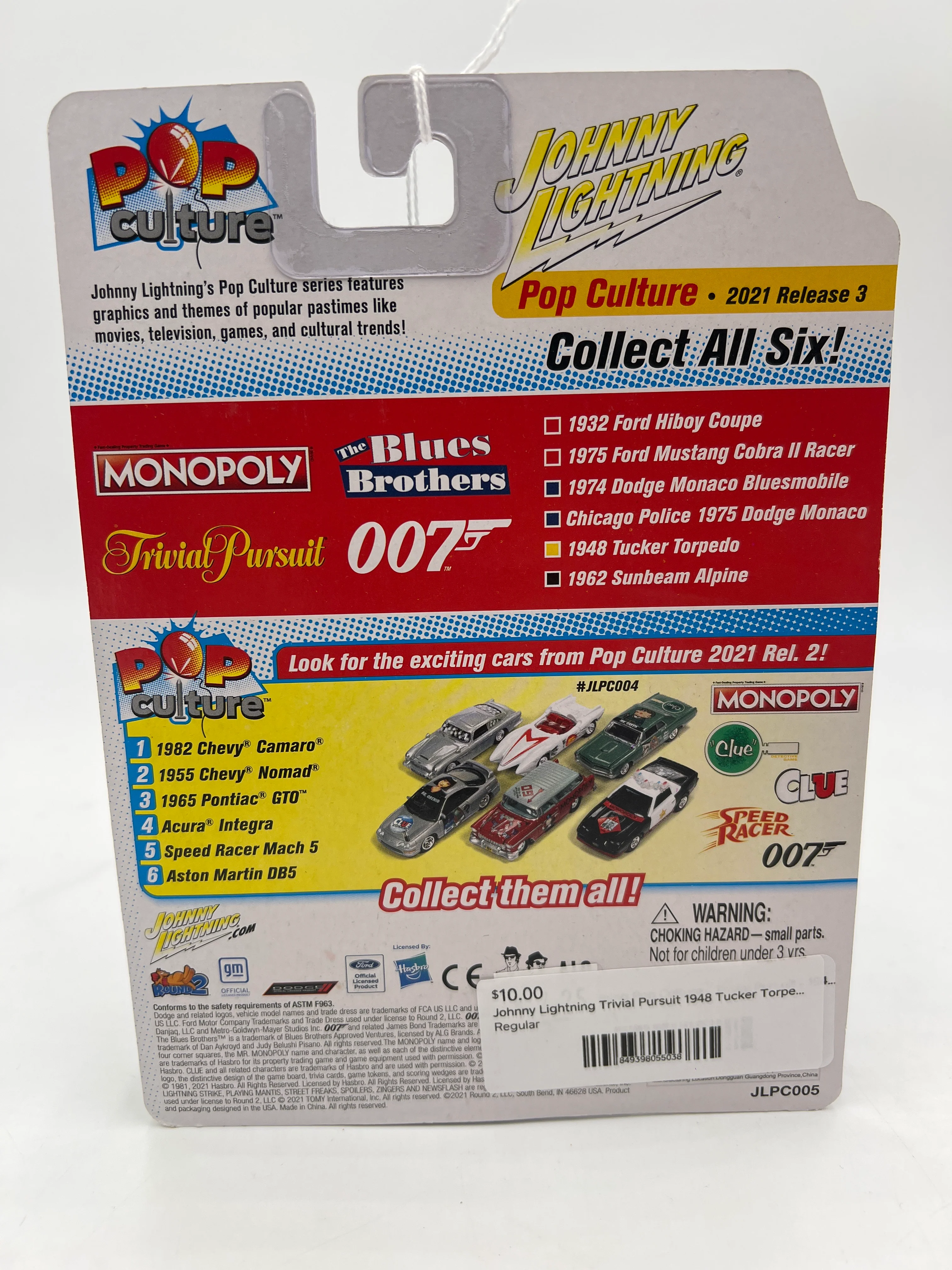 Johnny Lightning Trivial Pursuit 1948 Tucker Torpedo Red 229D - Image 6
