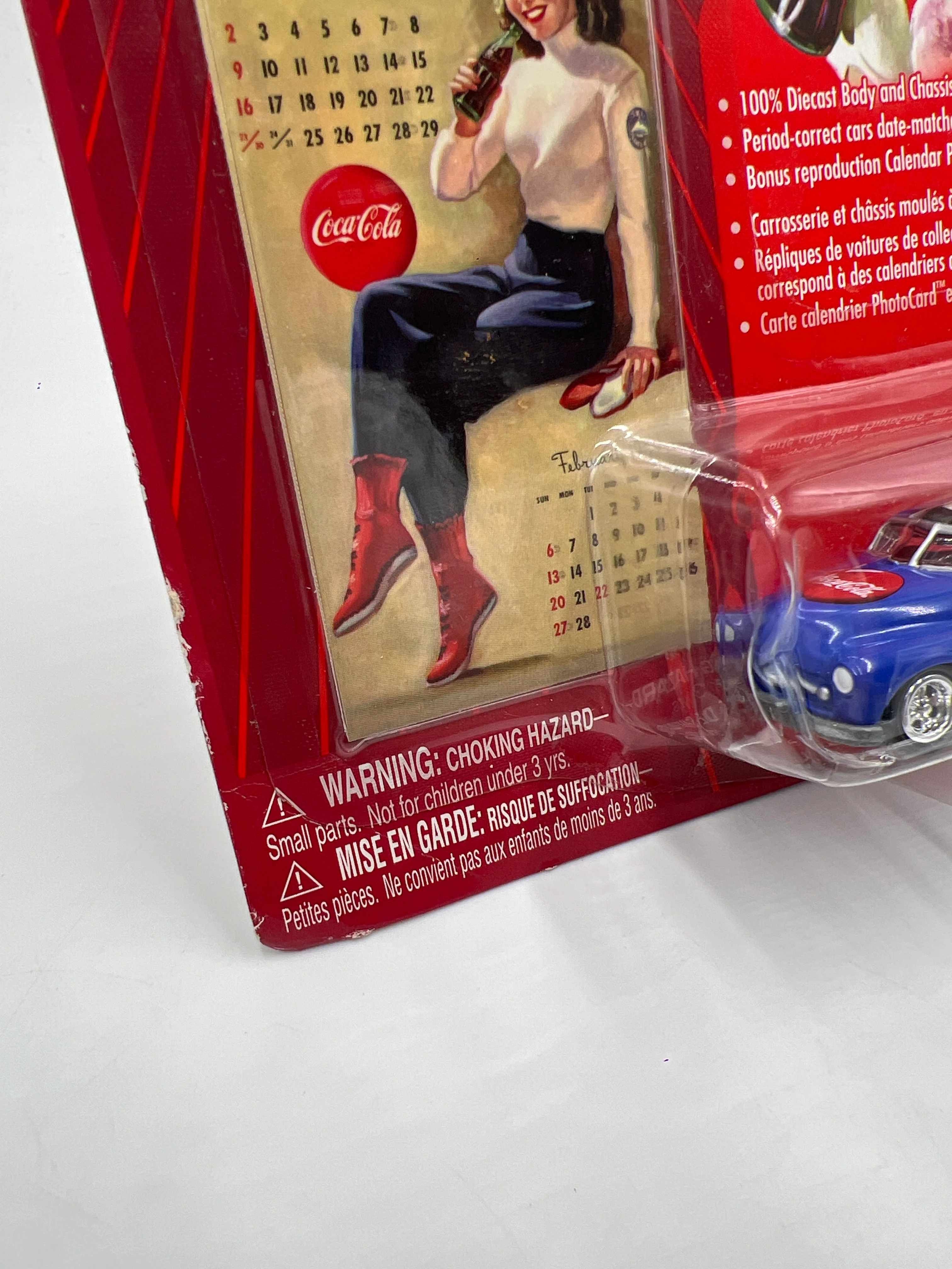 Johnny Lightning Coca Cola Calendar Girl Series #3 49 Mercury Blue - Image 4