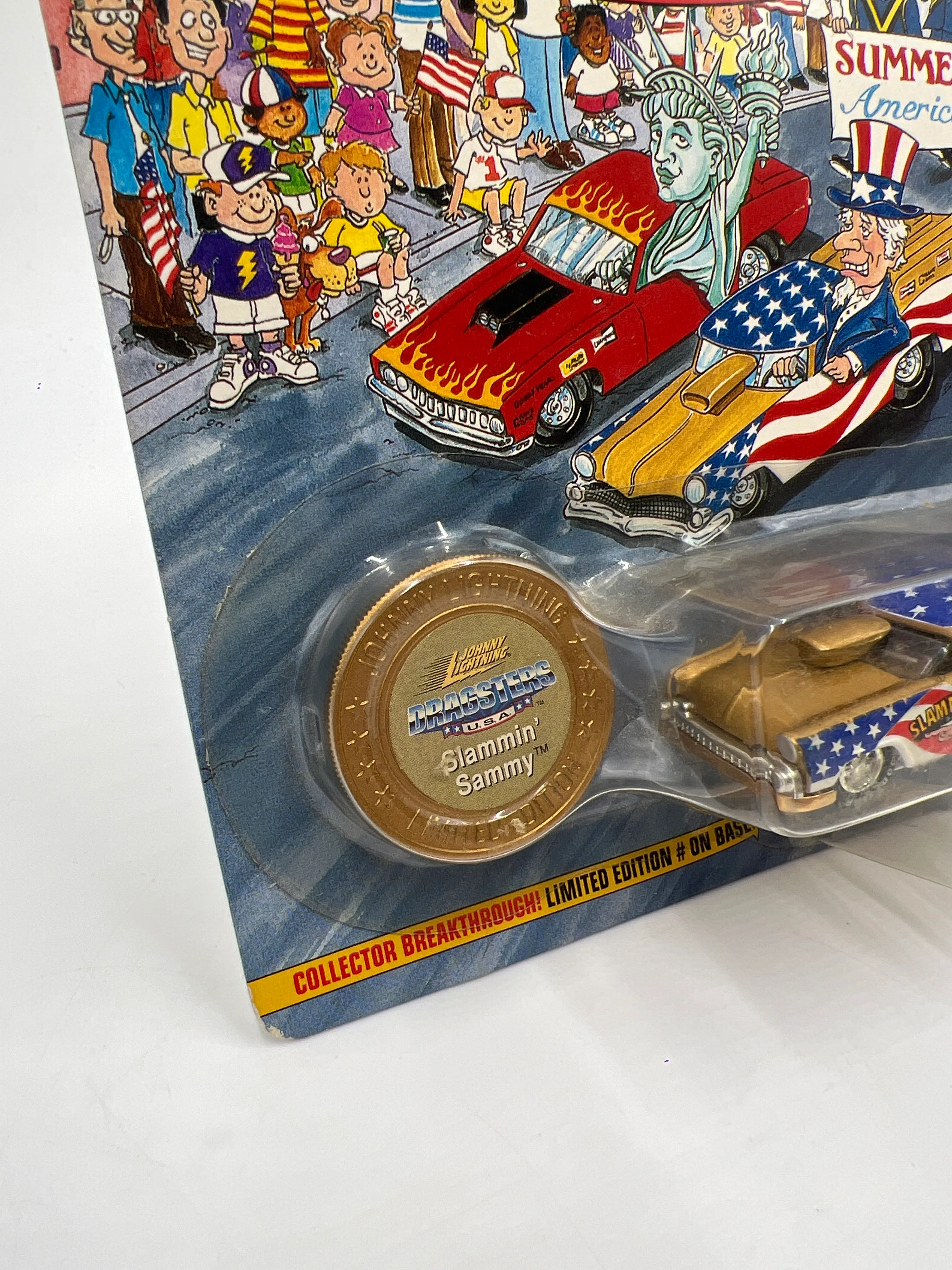 Johnny Lightning Dragsters USA #8340 Slammin Sammy Gold 186C - Image 4